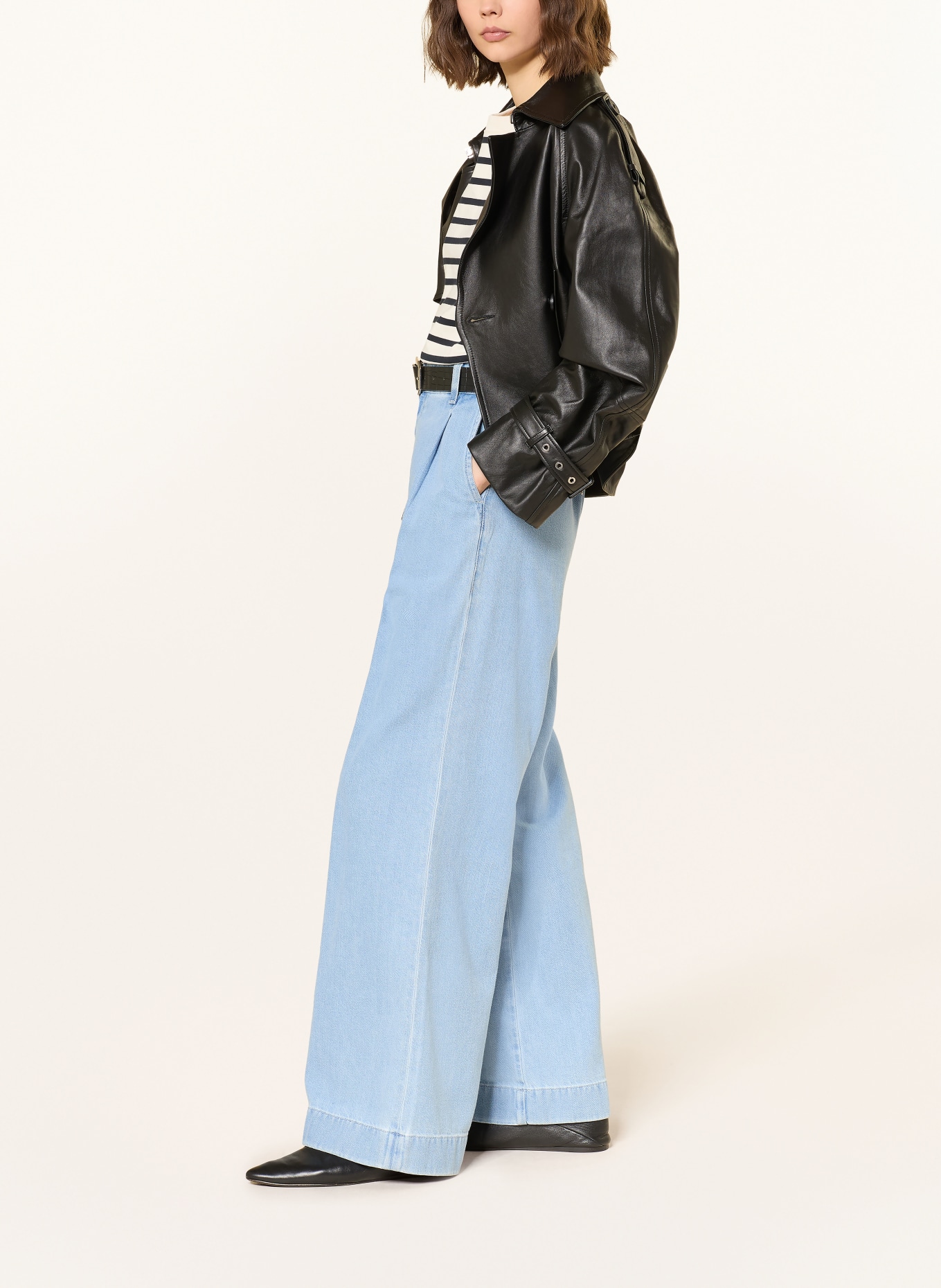 7 for all mankind Wide Leg Jeans HANA: 1BA Light Blue