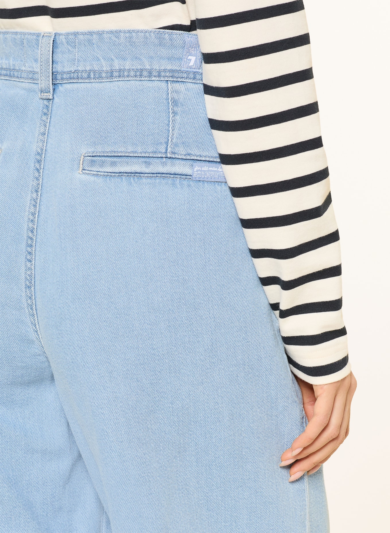 7 for all mankind Wide Leg Jeans HANA: 1BA Light Blue