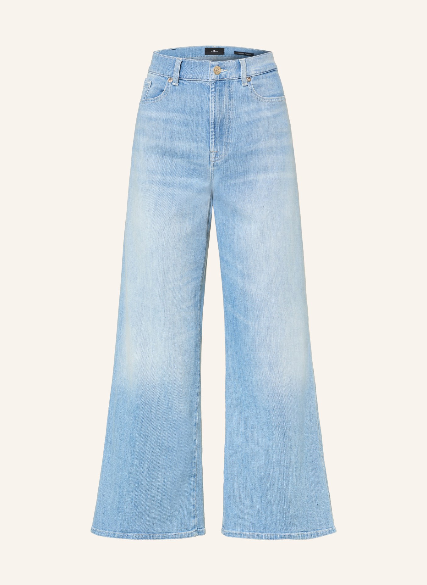 7 for all mankind Wide Leg Jeans LOTTA ANKLE: 3DG Light Blue