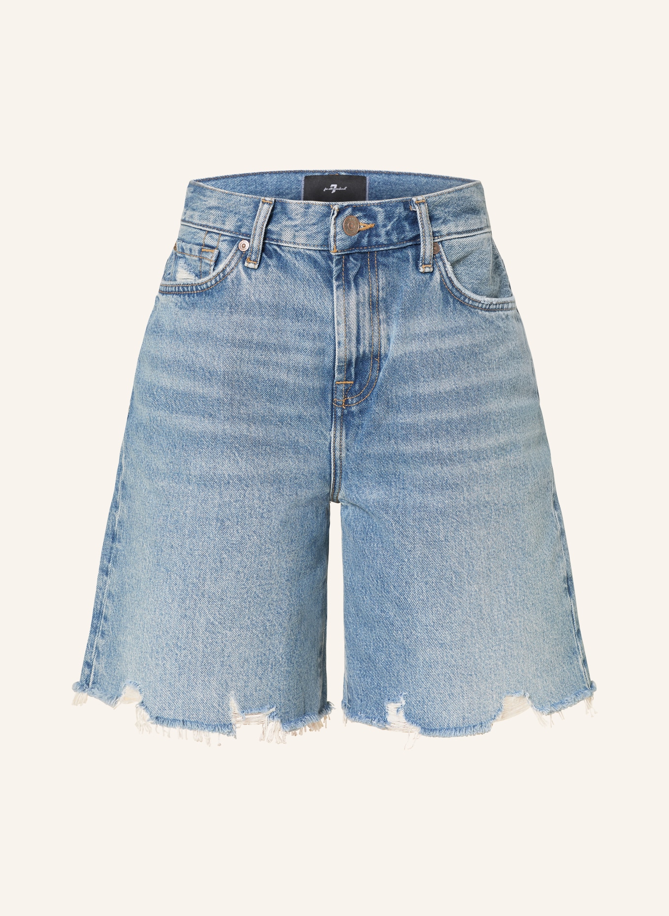 7 for all mankind LOLA denim shorts: STW Mid Blue