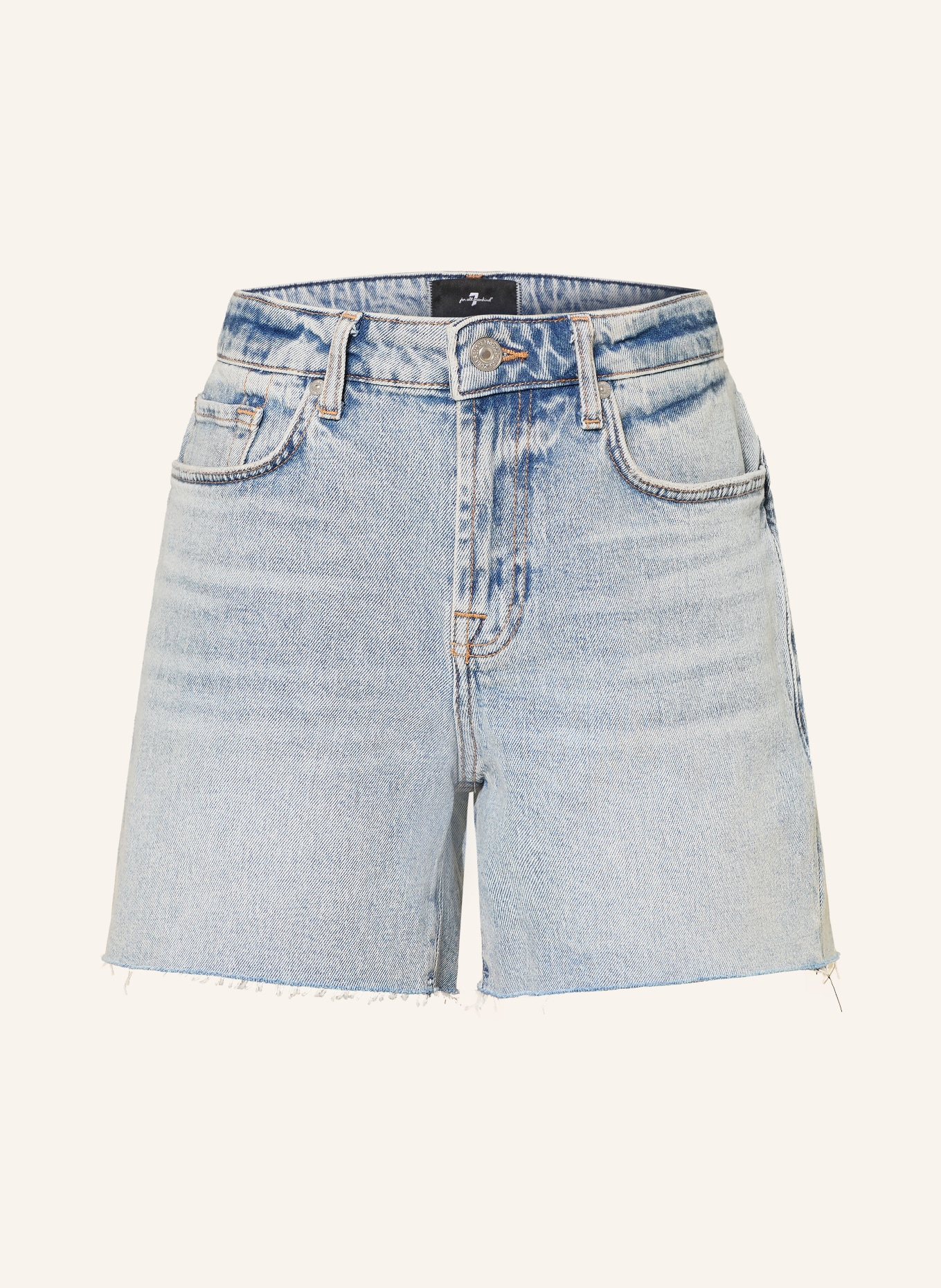 7 for all mankind MONROE denim shorts: OD1 Mid Blue