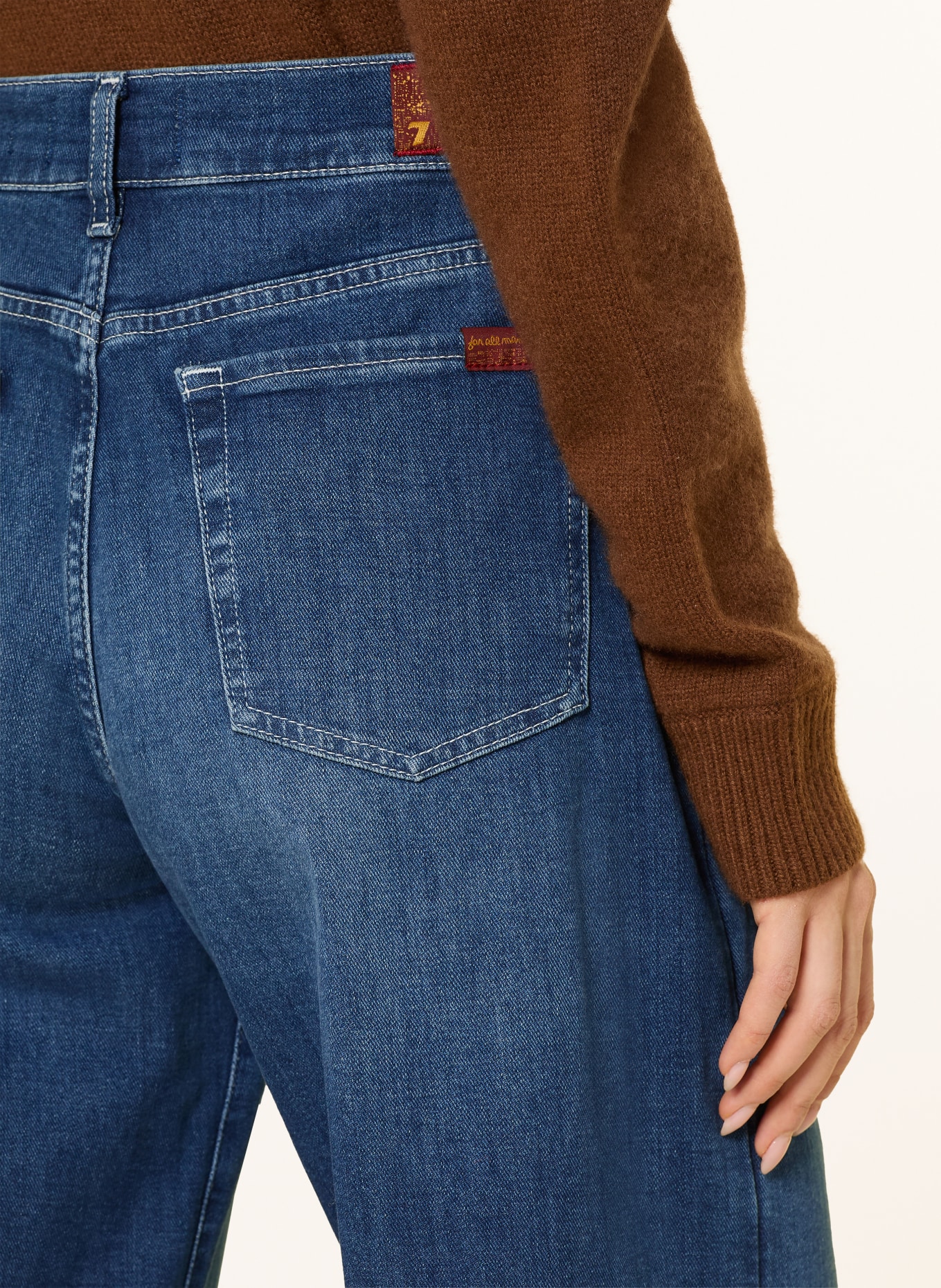 7 for all mankind Wide Leg Jeans LOTTA ANKLE: 3DO Dark Blue