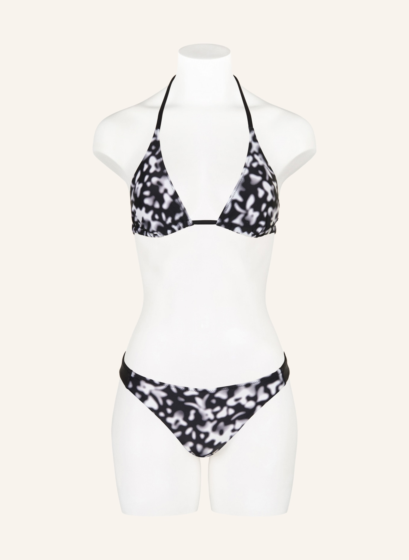 FIRE+ICE Basic-Bikini-Hose BACARA: SCHWARZ / HELLGRAU / WEISS