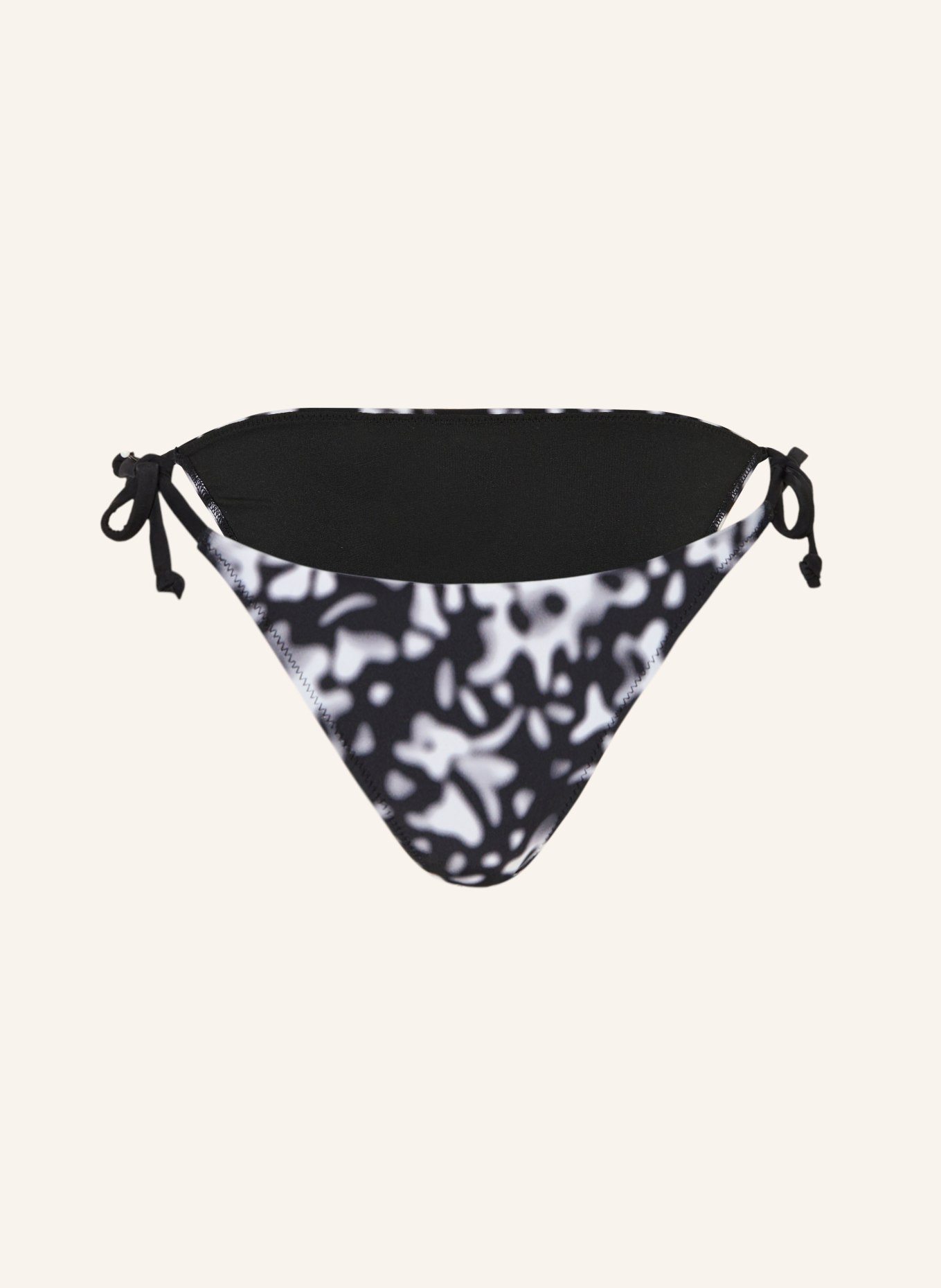 FIRE+ICE Triangel-Bikini-Hose ABISKA2: SCHWARZ / HELLGRAU / WEISS