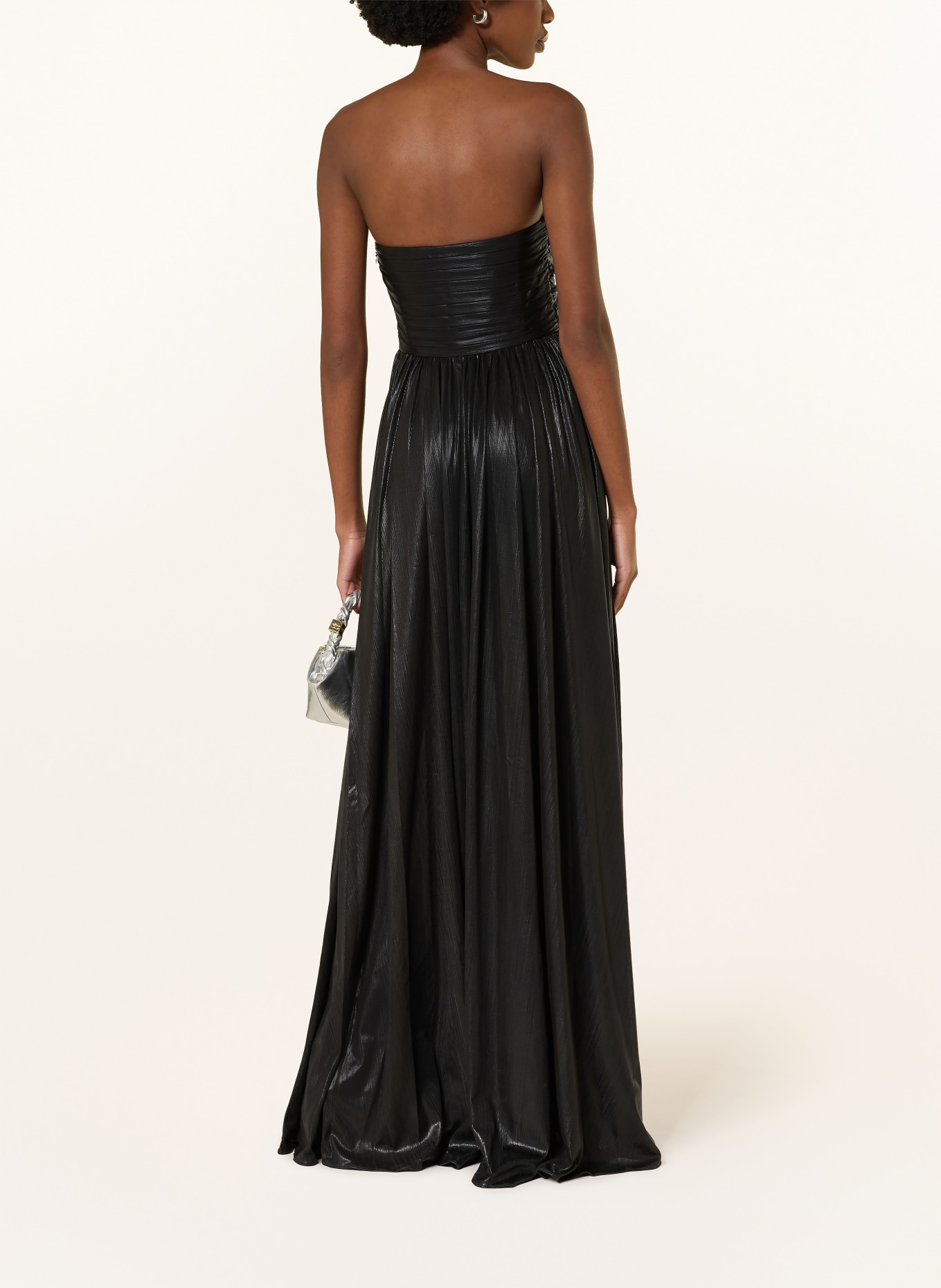 RETROFÊTE Avondjurk WALDORF: ZWART