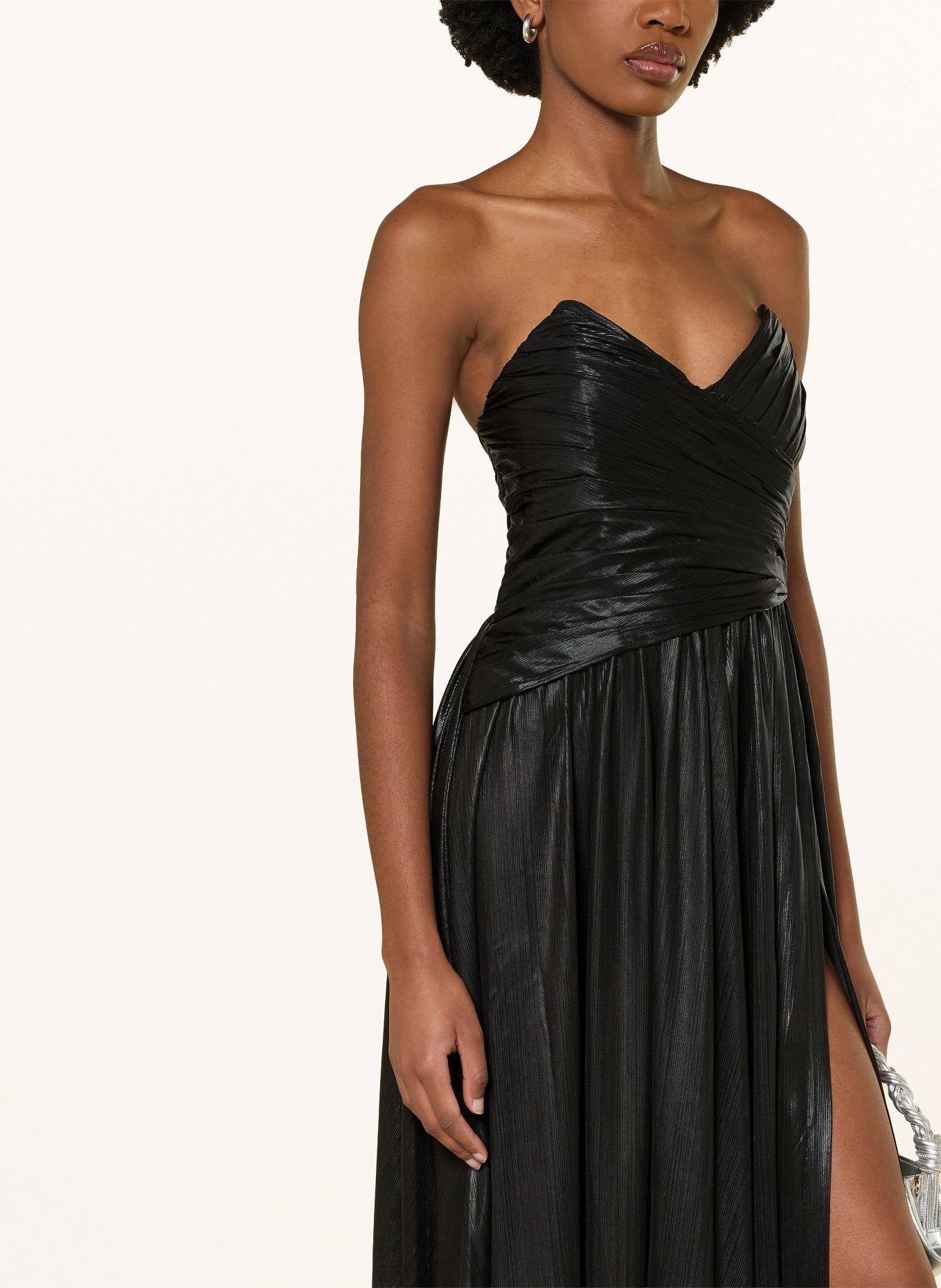 RETROFÊTE Avondjurk WALDORF: ZWART