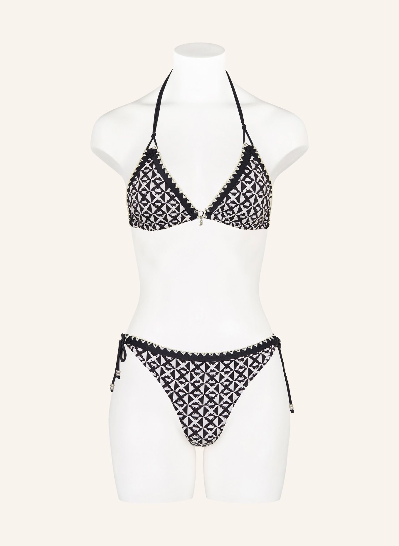 BANANA MOON Trojúhelníkové bikiny BLUCOSTORA YING: ČERNÁ / REŽNÁ