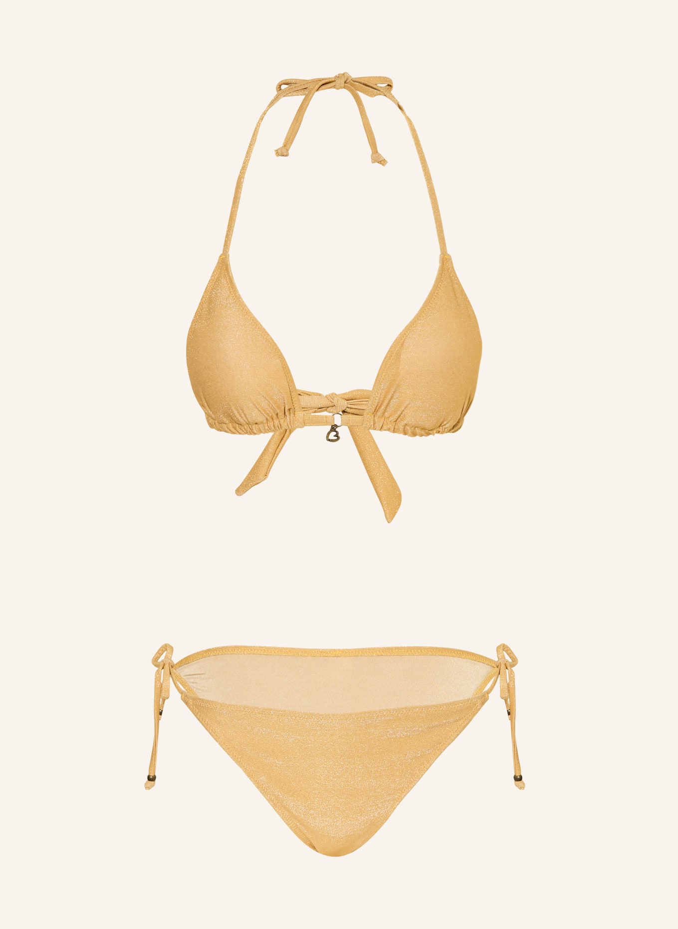 BANANA MOON Trojúhelníkové bikiny CRICOMASSA s třpytivou nití: ZLATÁ