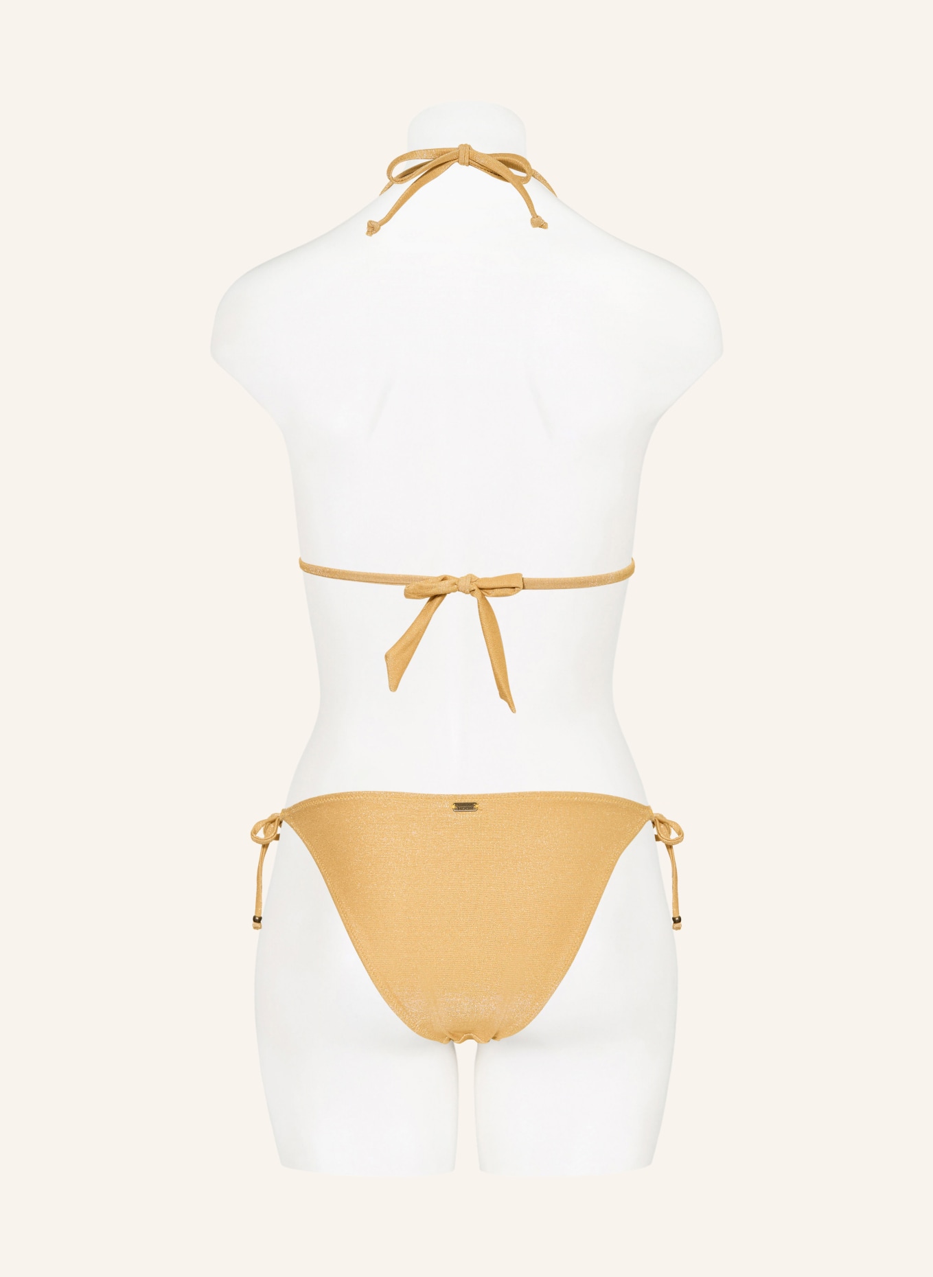 BANANA MOON Trojúhelníkové bikiny CRICOMASSA s třpytivou nití: ZLATÁ