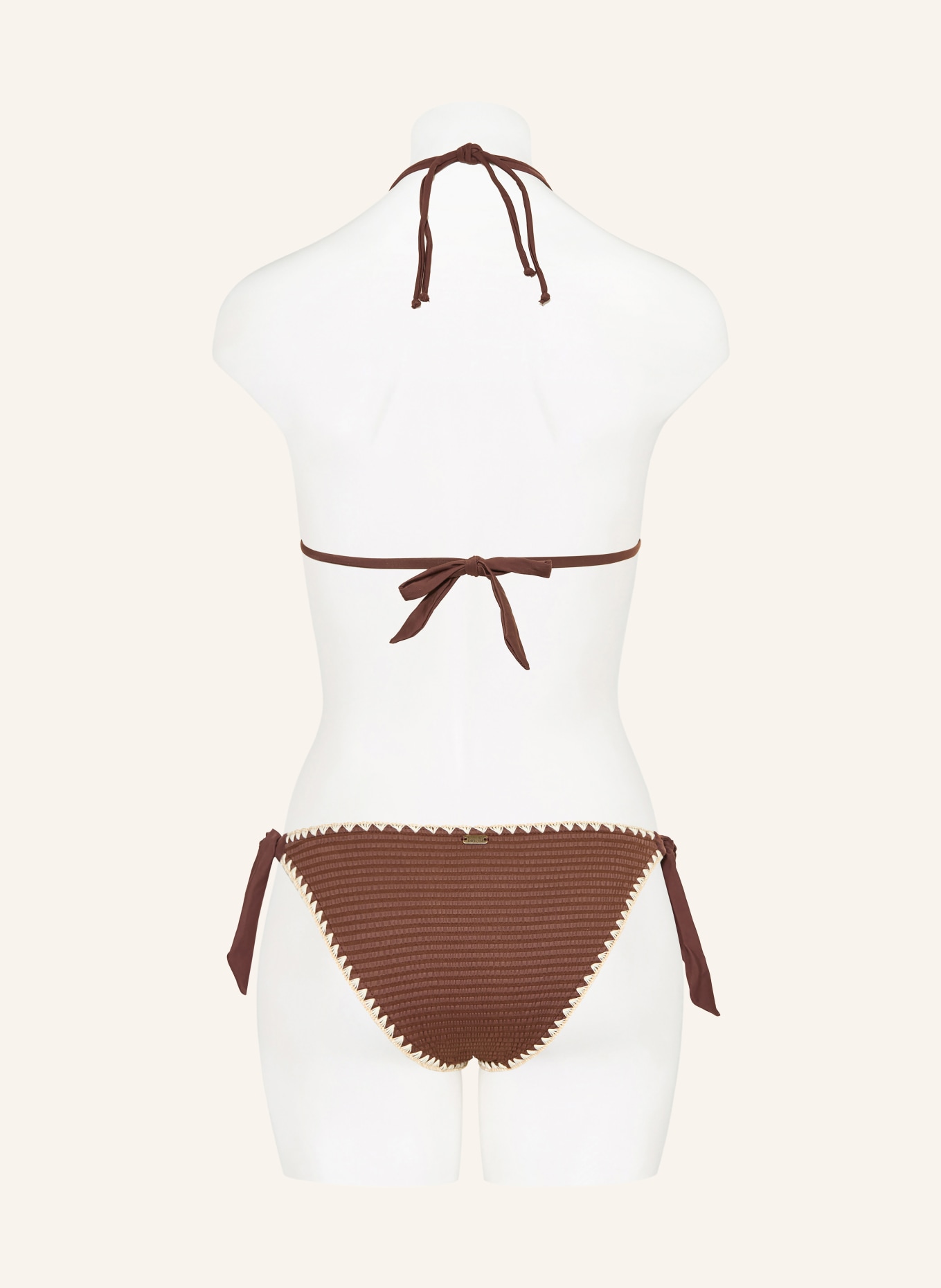 BANANA MOON NUCO DAKOTA triangle bikini top: BROWN / CREAM