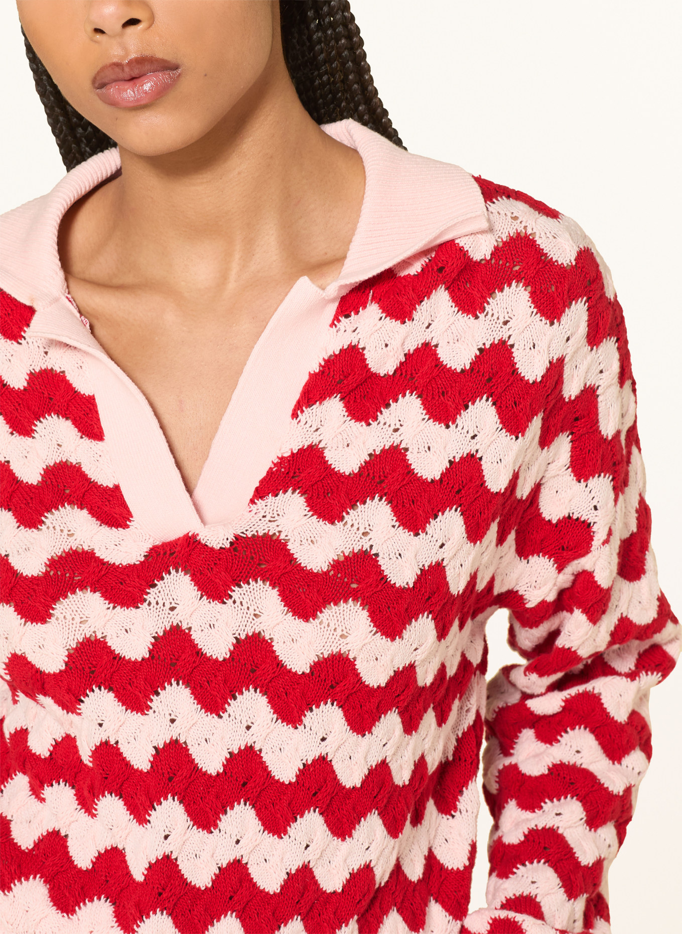 MRS & HUGS sweater: RED / PINK