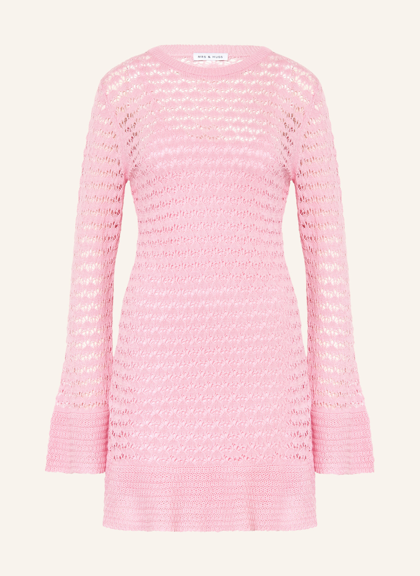 MRS & HUGS pletené šaty: RŮŽOVÁ