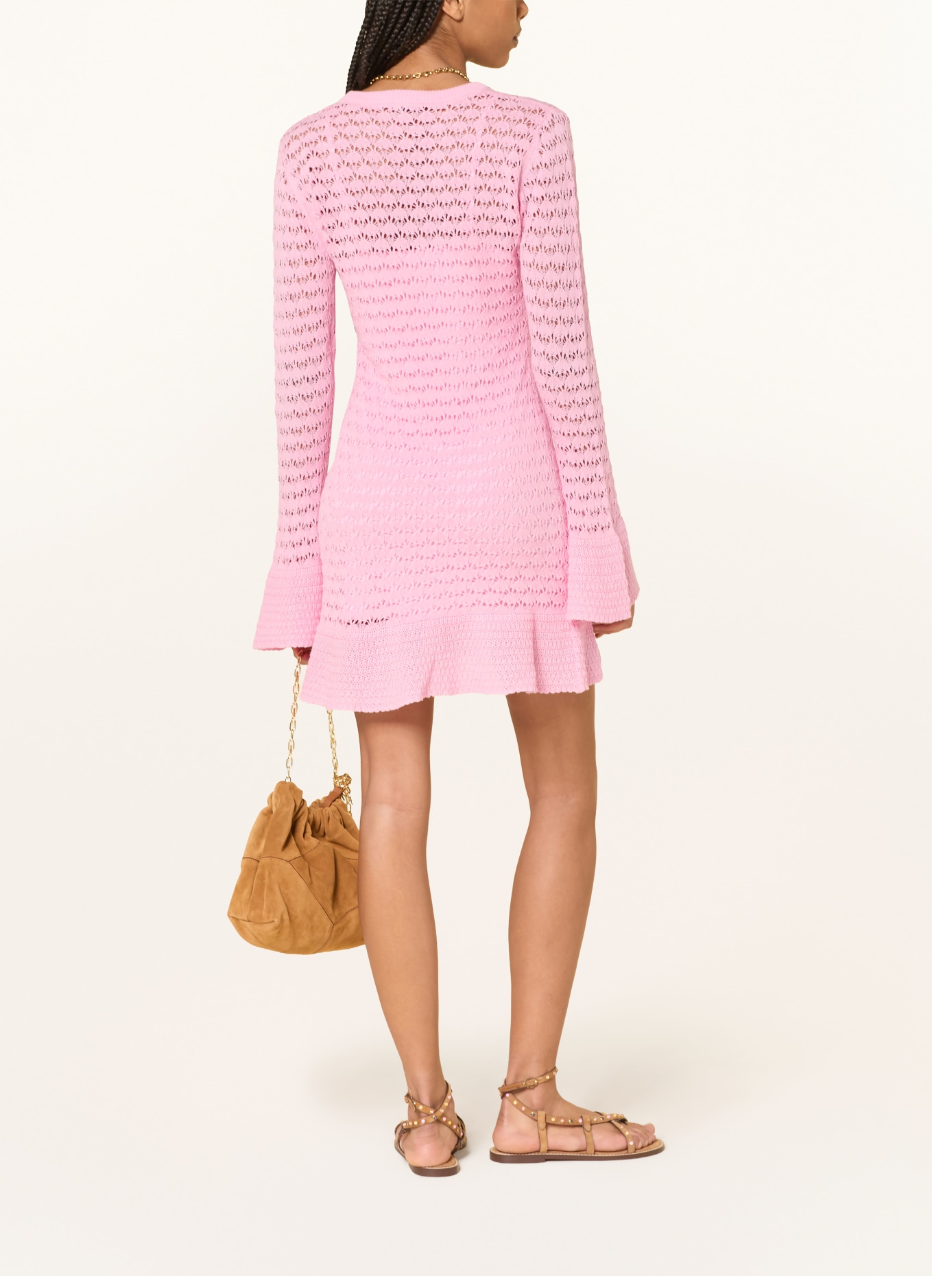 MRS & HUGS pletené šaty: RŮŽOVÁ