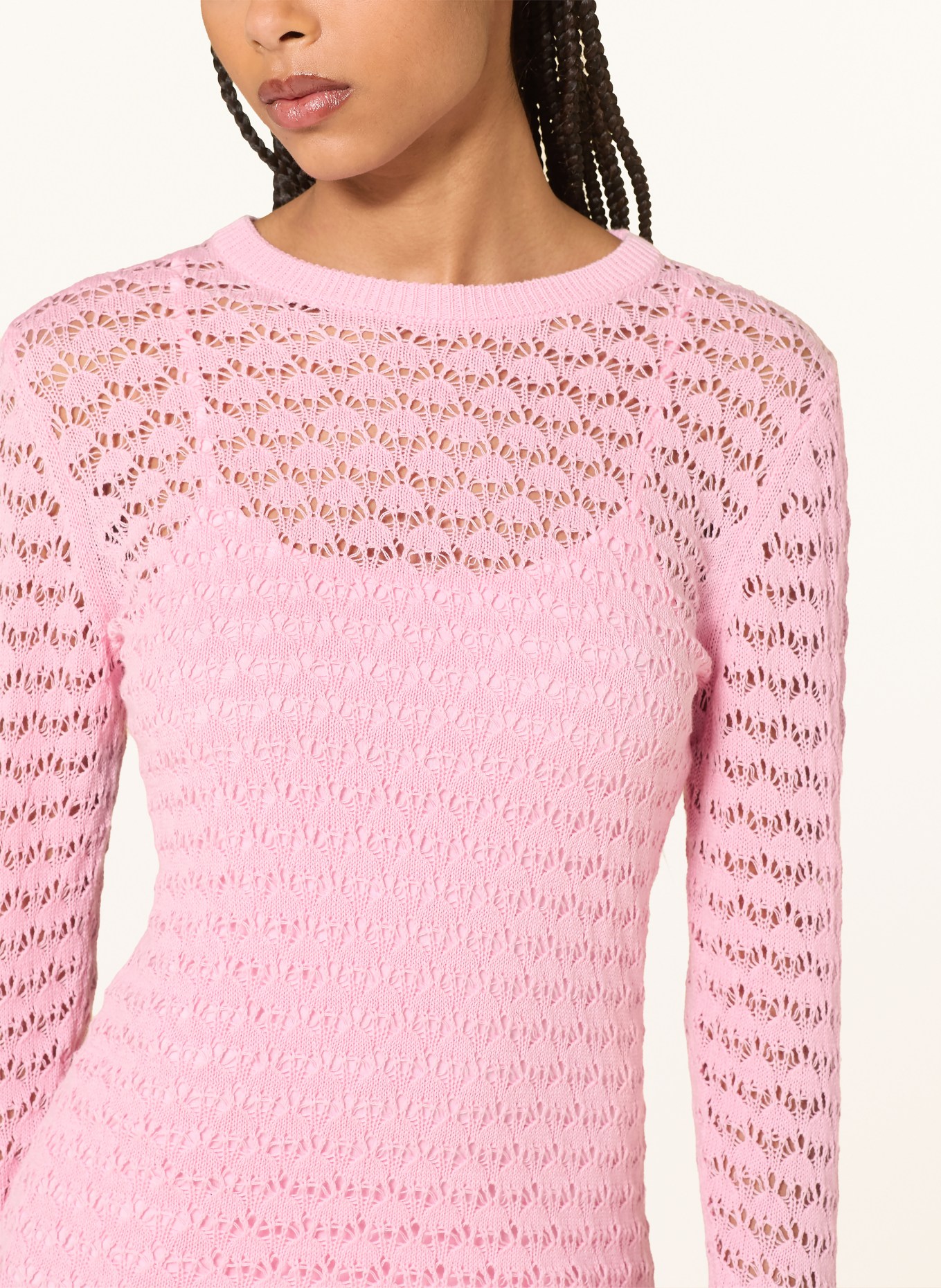 MRS & HUGS pletené šaty: RŮŽOVÁ