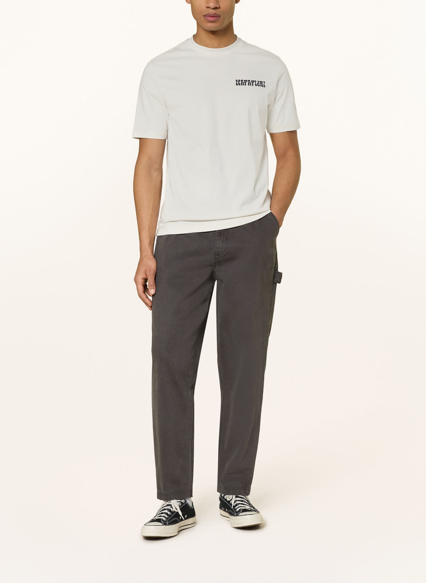 NAPAPIJRI SOL T-shirt: WHITE / BLACK