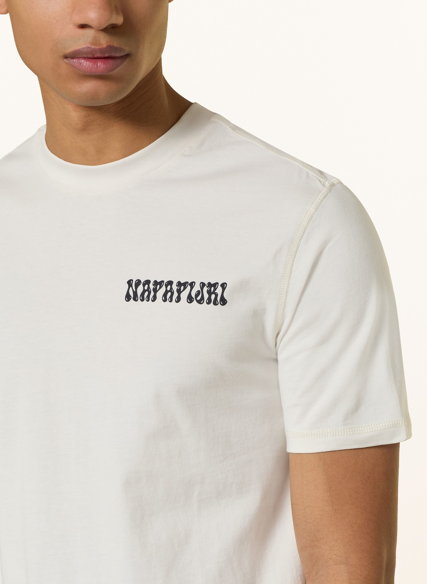 NAPAPIJRI SOL T-shirt: WHITE / BLACK