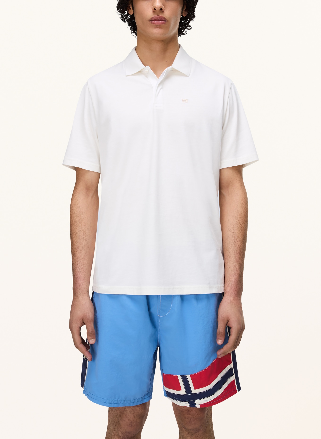 NAPAPIJRI Jersey-Poloshirt E-NEDLES: ECRU