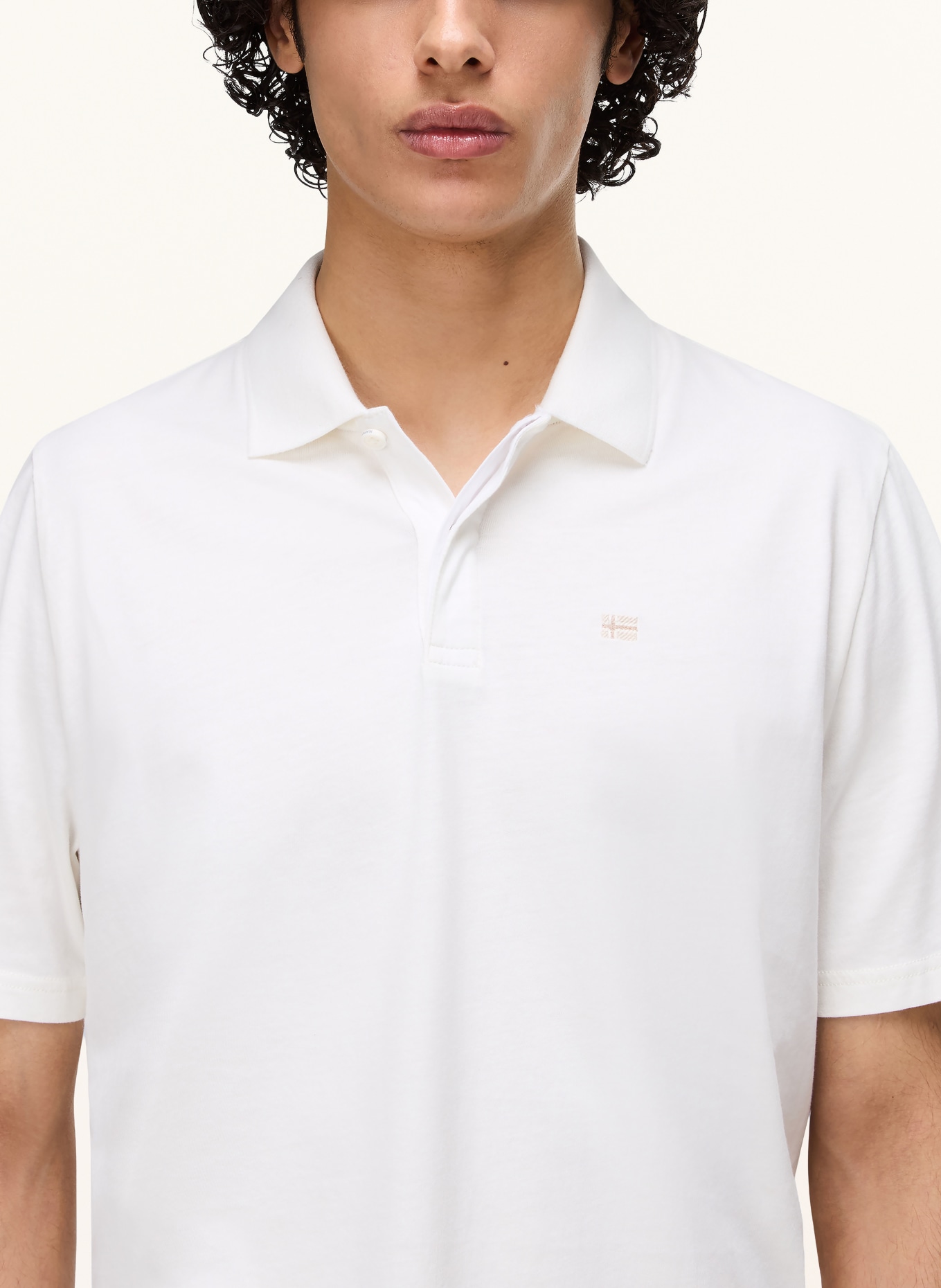 NAPAPIJRI Jersey-Poloshirt E-NEDLES: ECRU