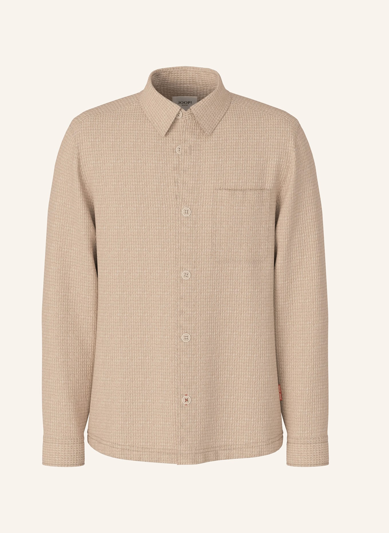 JOOP! JEANS Košile HARVI Regular Fit: BÉŽOVÁ / KRÉMOVÁ
