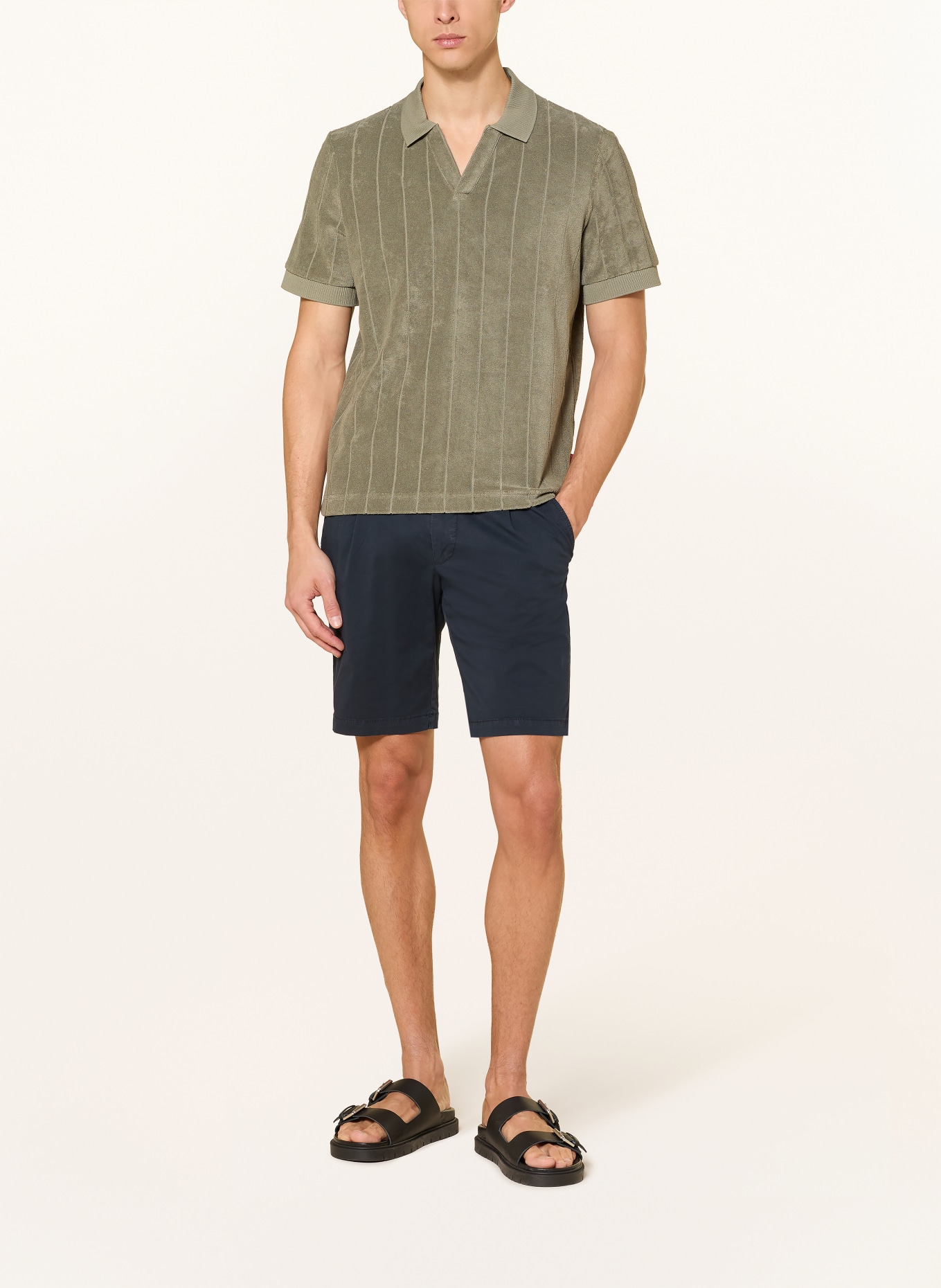 JOOP! JEANS Frottee-poloshirt MOHALA: KAKI