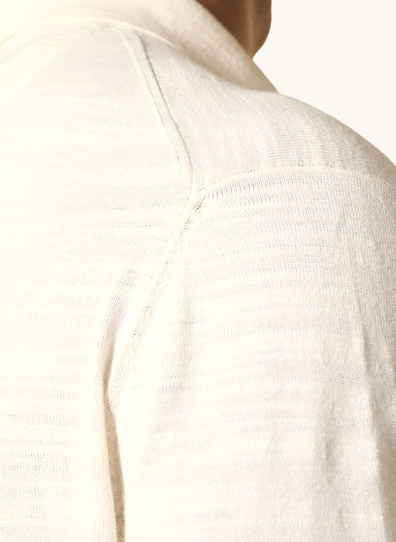 FYNCH-HATTON Strick-Poloshirt: CREME