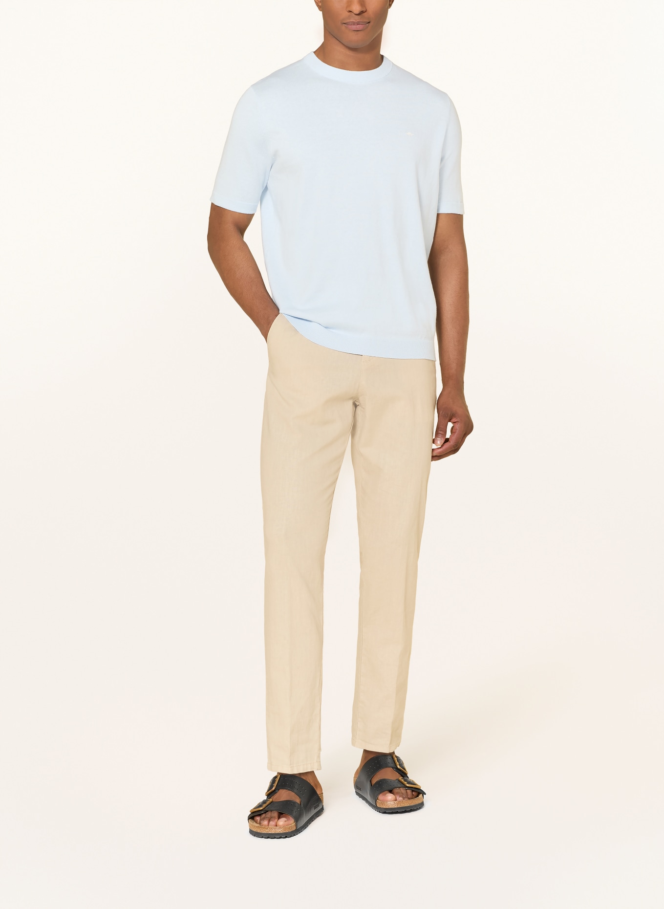 FYNCH-HATTON Strickshirt: HELLBLAU