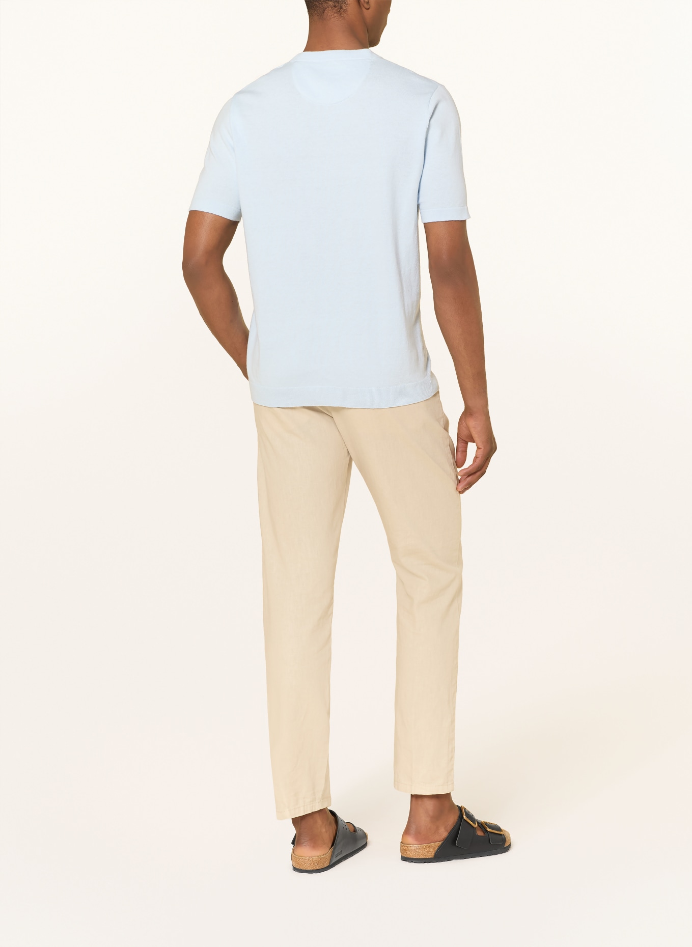 FYNCH-HATTON Strickshirt: HELLBLAU