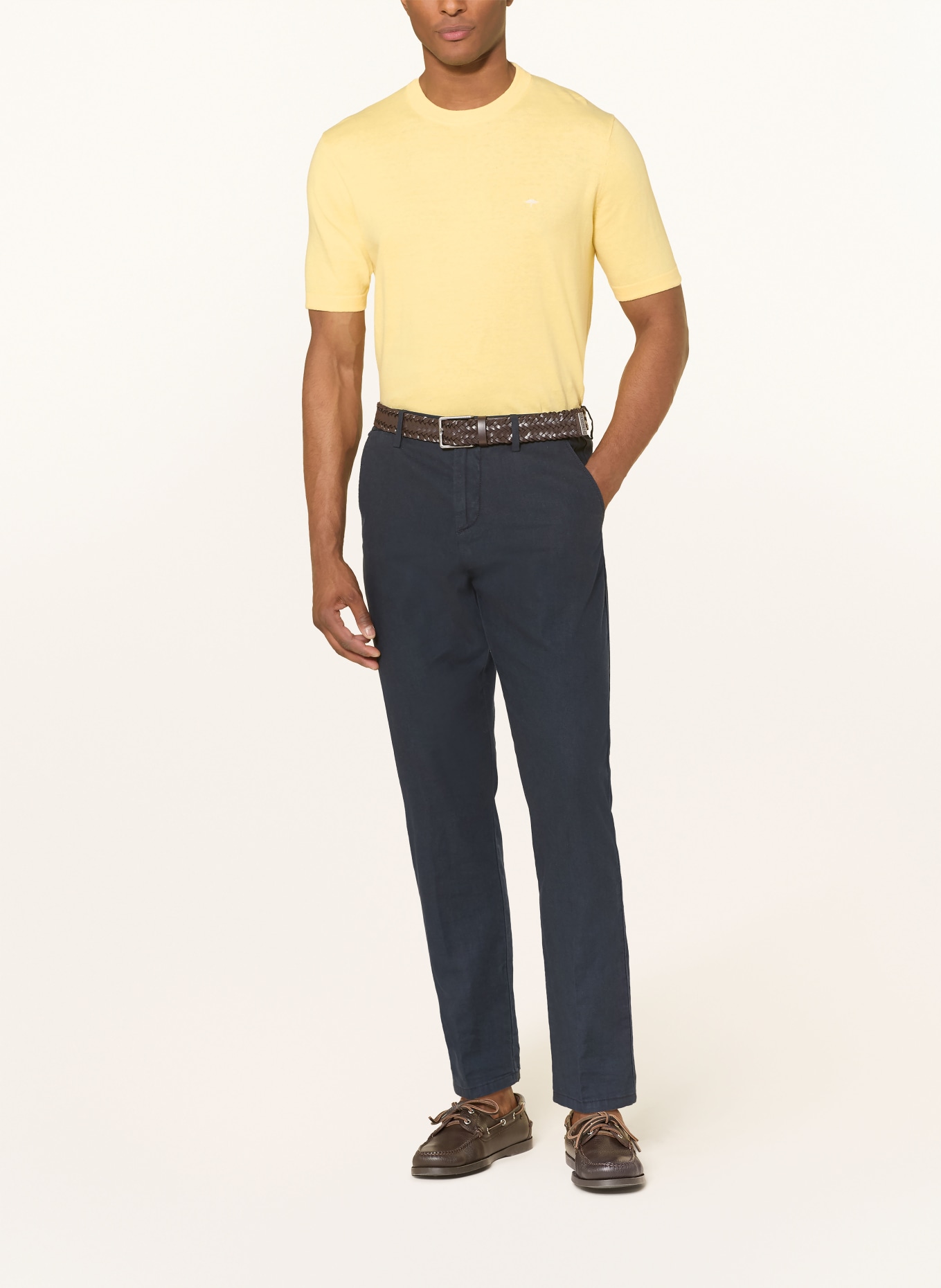 FYNCH-HATTON Strickshirt: GELB