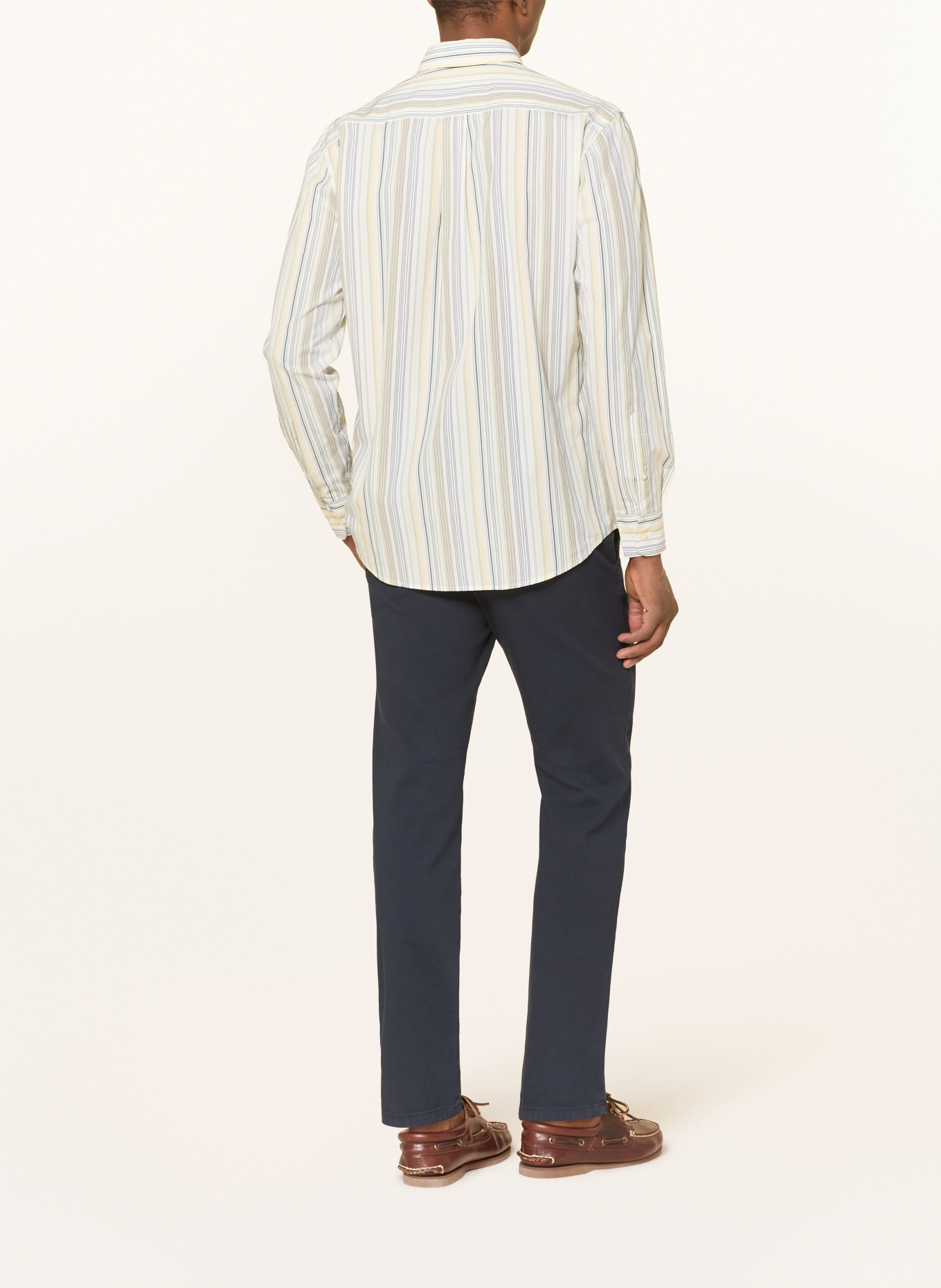 FYNCH-HATTON Košile Regular Fit: TMAVĚ ŽLUTÁ / ZELENÁ / BÍLÁ