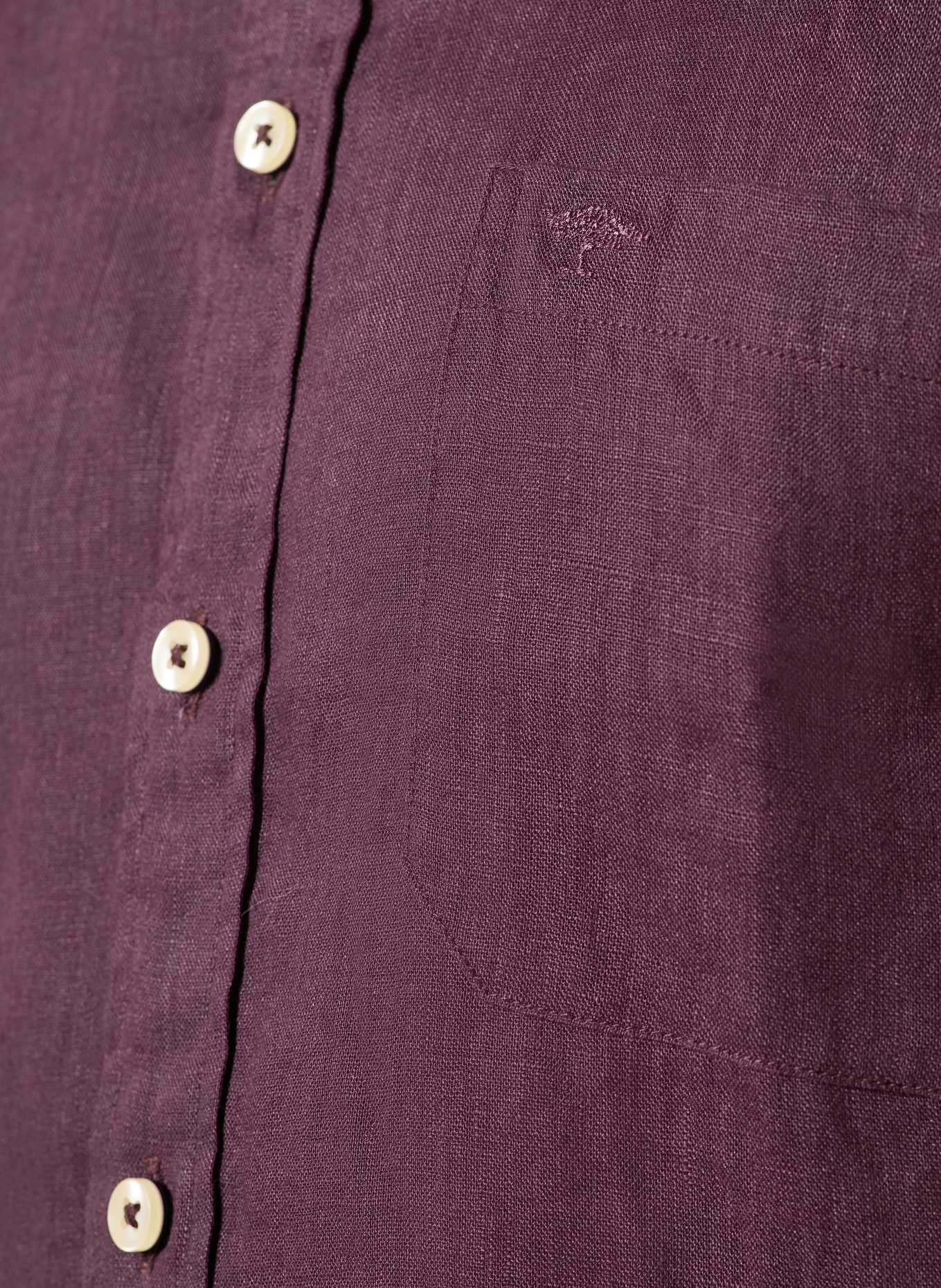 FYNCH-HATTON Leinenhemd Comfort Fit: FUCHSIA