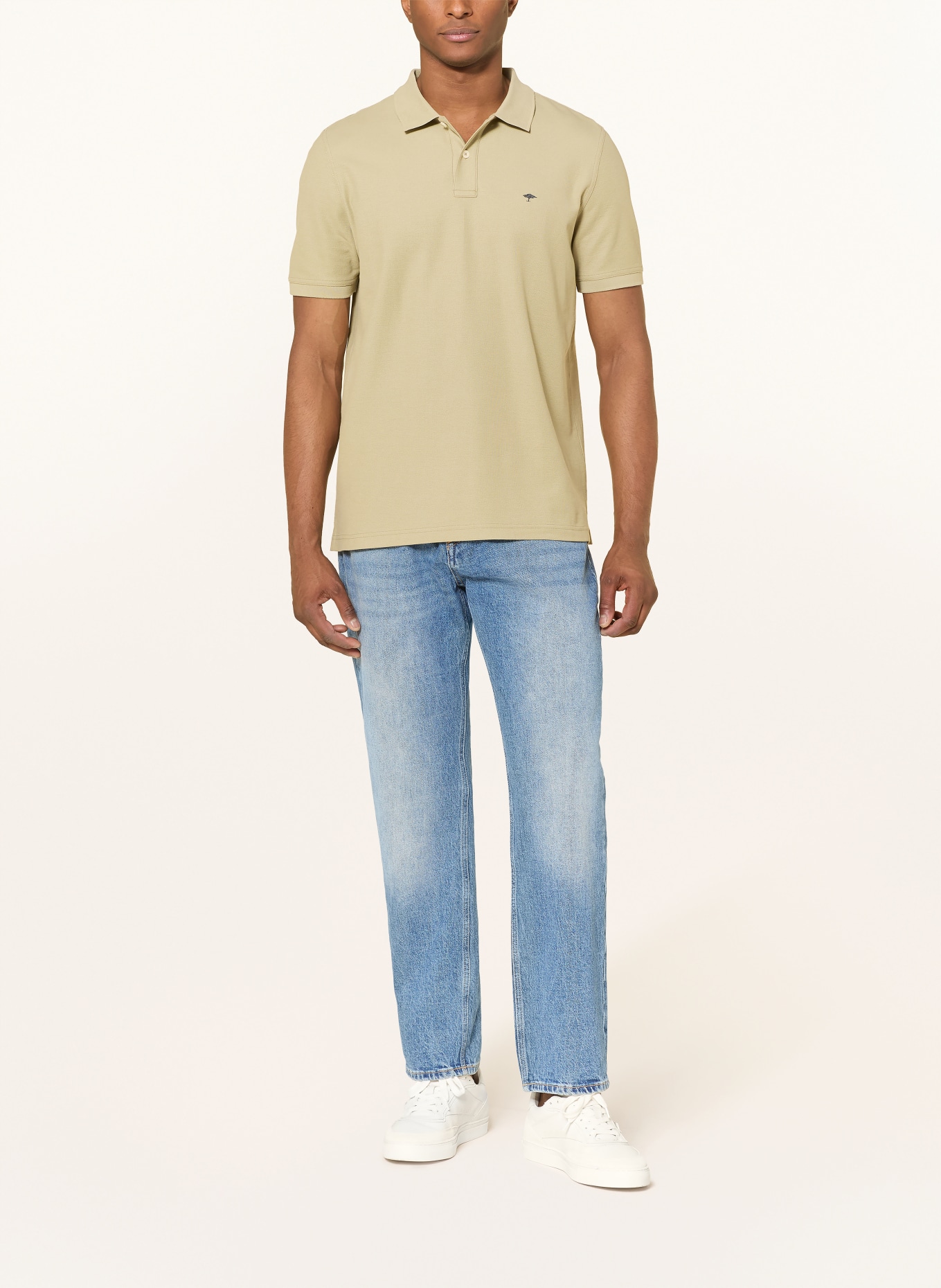 FYNCH-HATTON Piqué-Poloshirt: HELLGRÜN