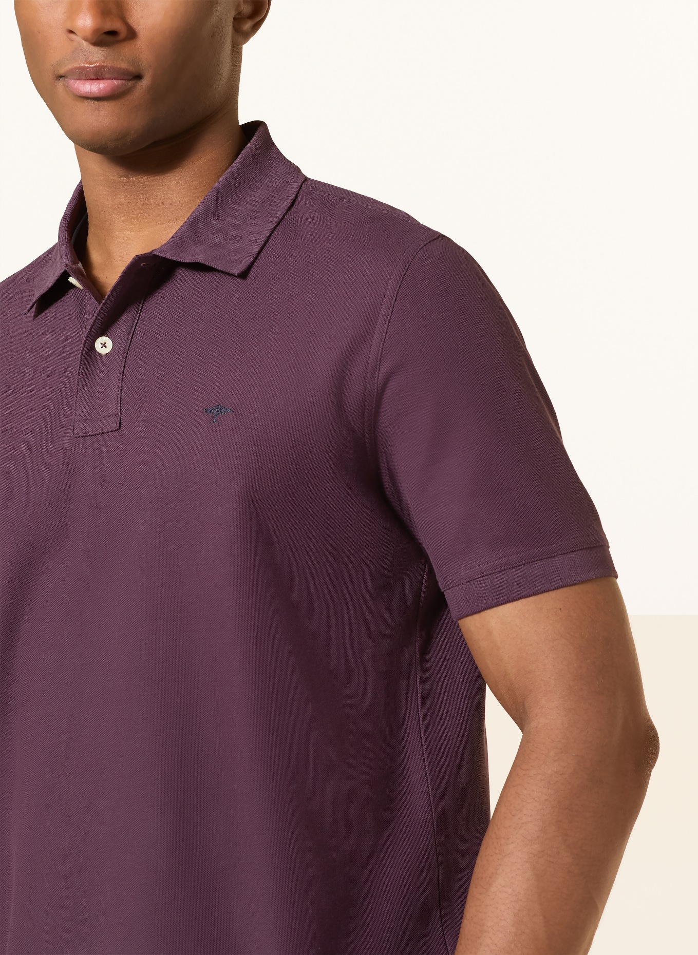 FYNCH-HATTON Piqué-Poloshirt: LILA