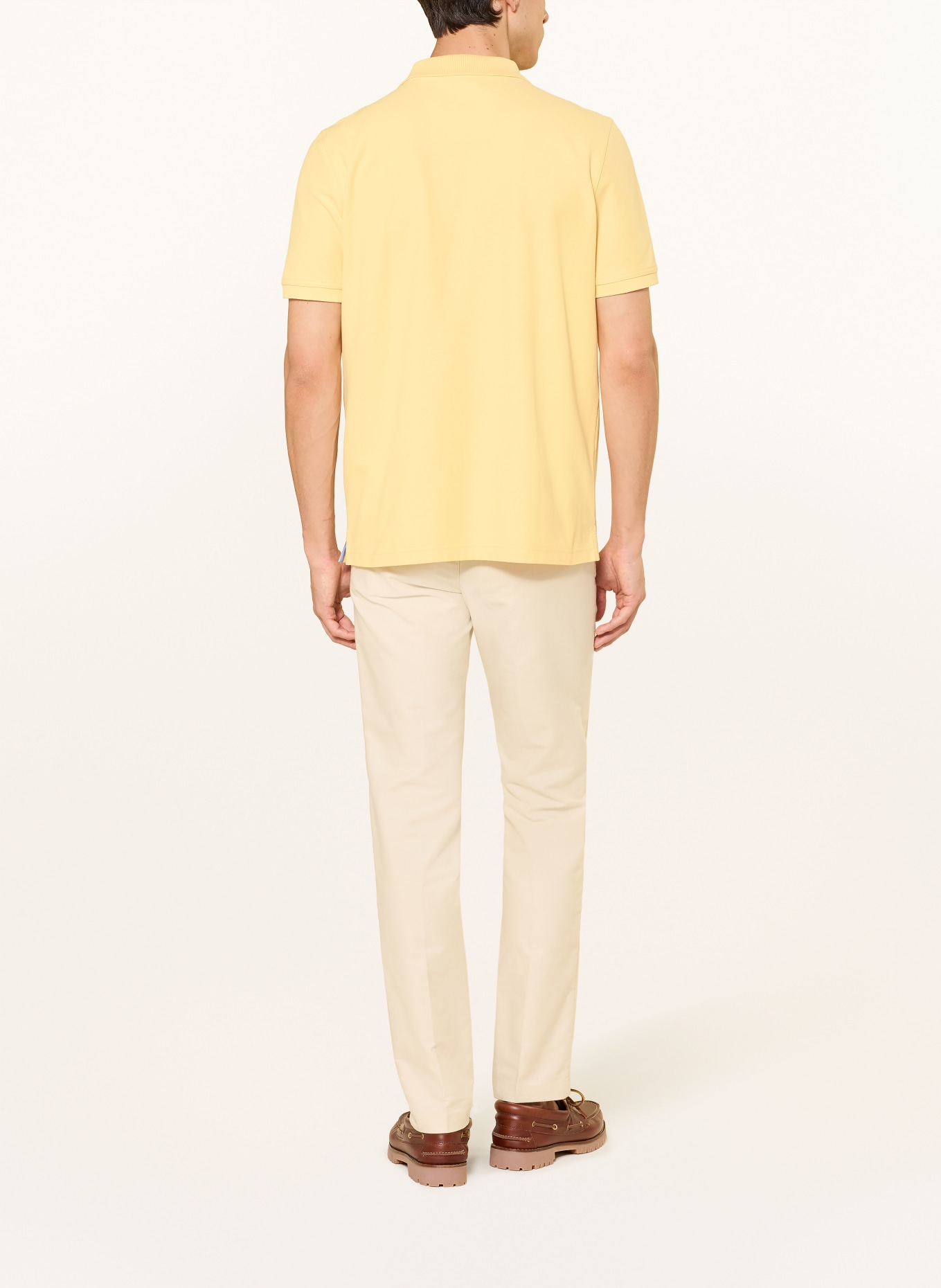 FYNCH-HATTON Piqué-Poloshirt: GELB