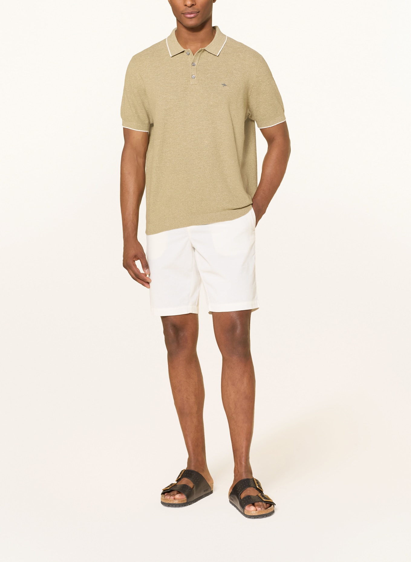 FYNCH-HATTON short en velours côtelé: CRÈME