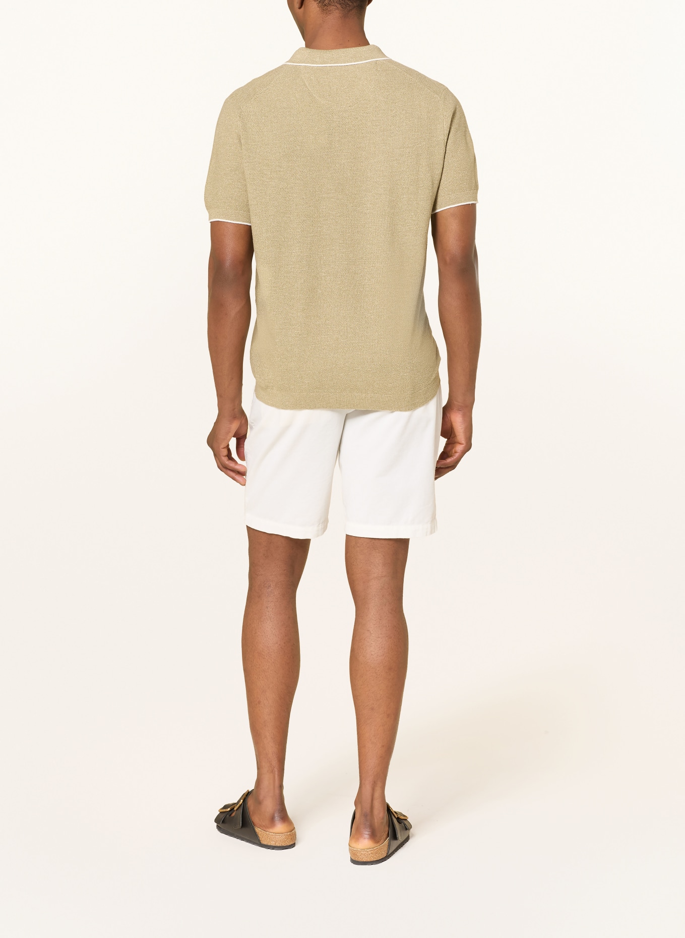 FYNCH-HATTON short en velours côtelé: CRÈME