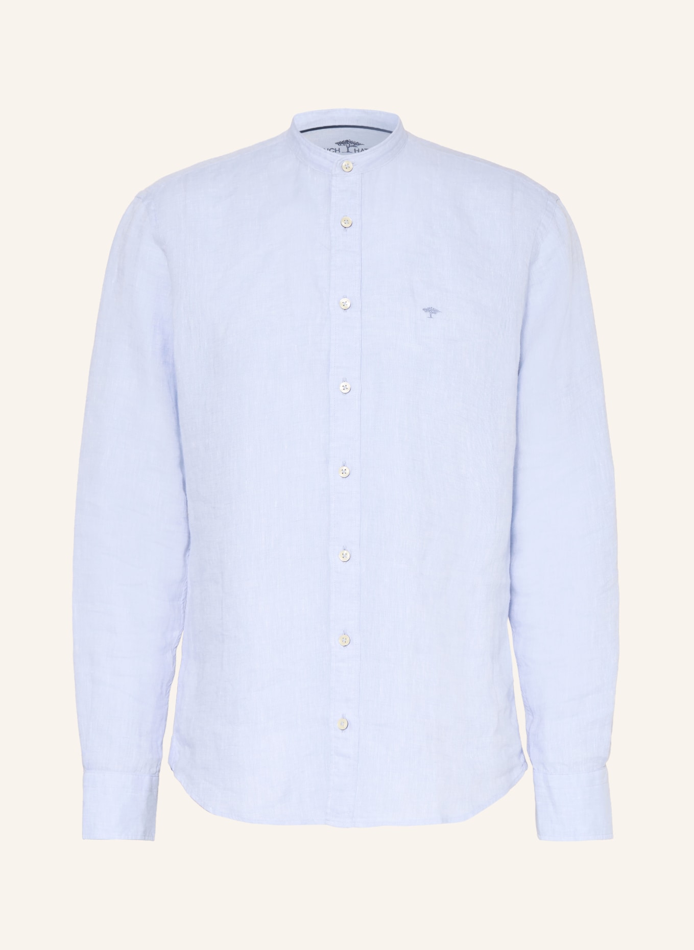 FYNCH-HATTON Leinenhemd Regular Fit: HELLBLAU