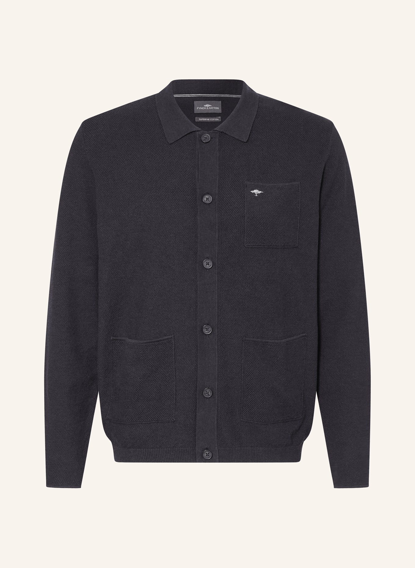 FYNCH-HATTON Strickjacke: DUNKELBLAU