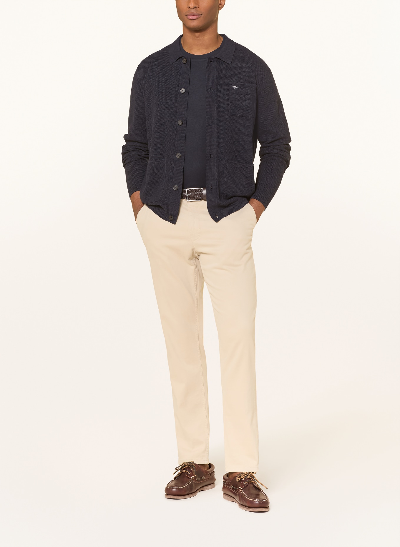 FYNCH-HATTON Strickjacke: DUNKELBLAU