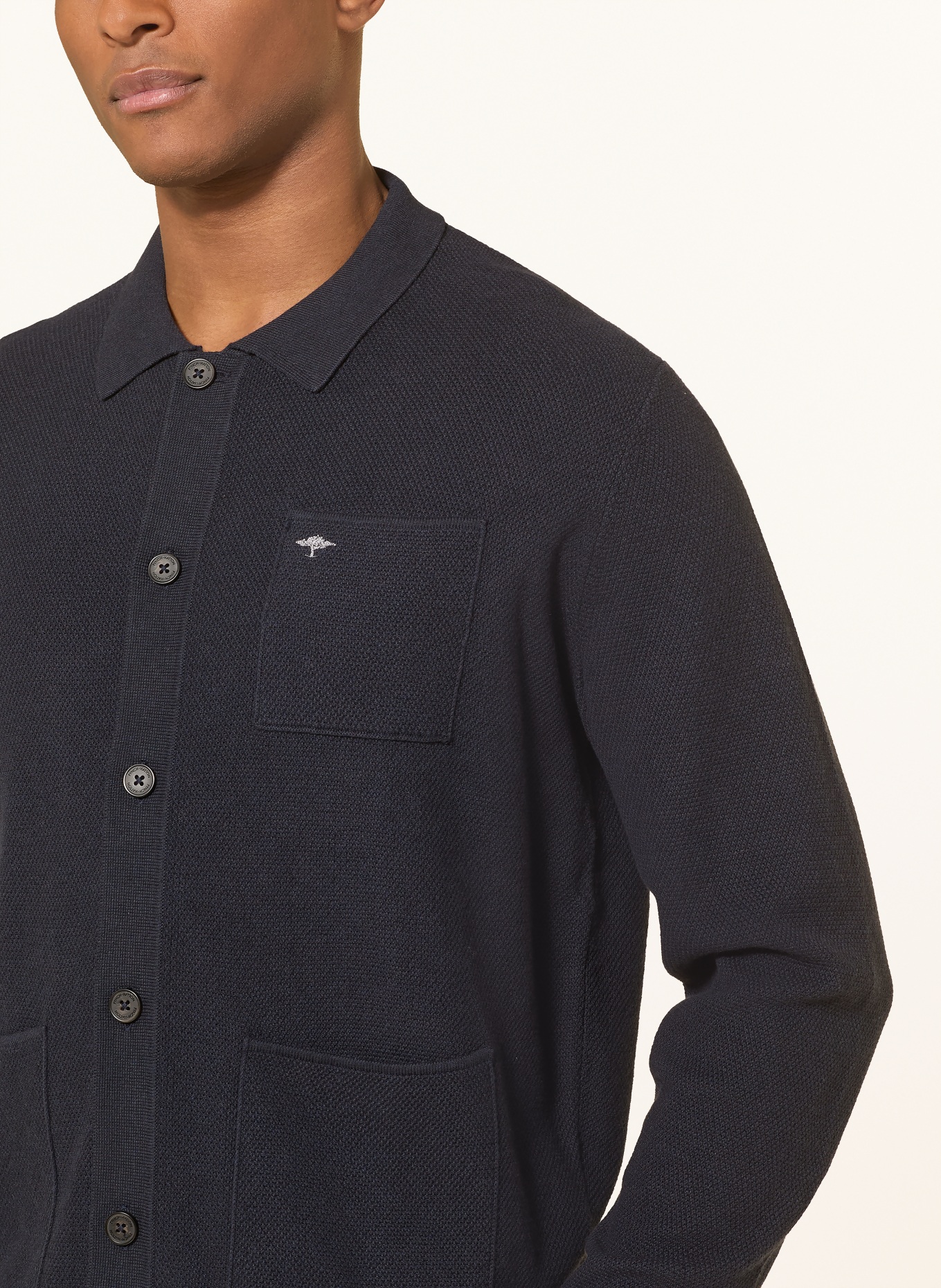 FYNCH-HATTON Strickjacke: DUNKELBLAU