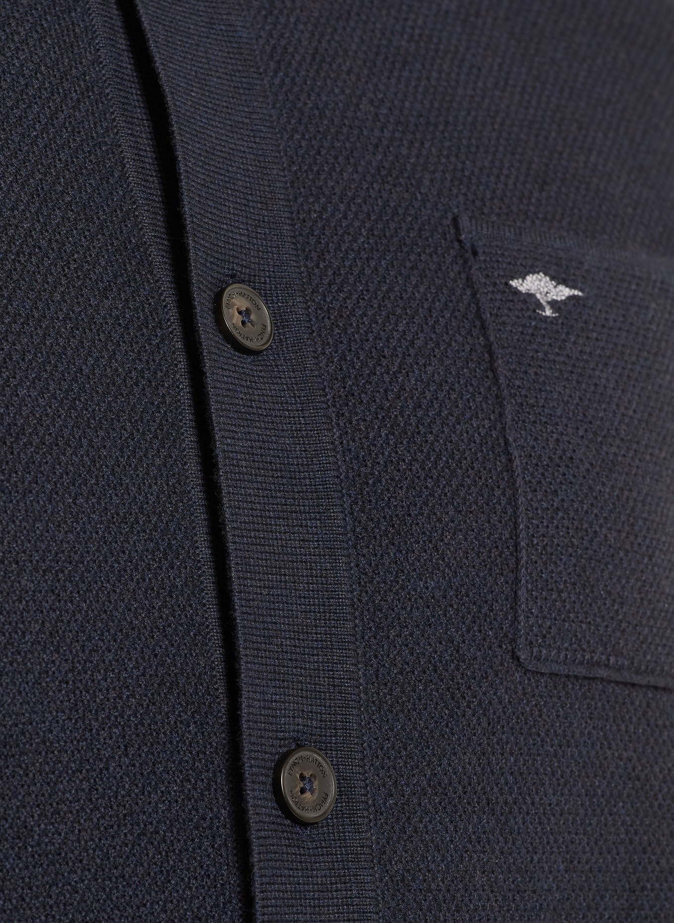 FYNCH-HATTON Strickjacke: DUNKELBLAU