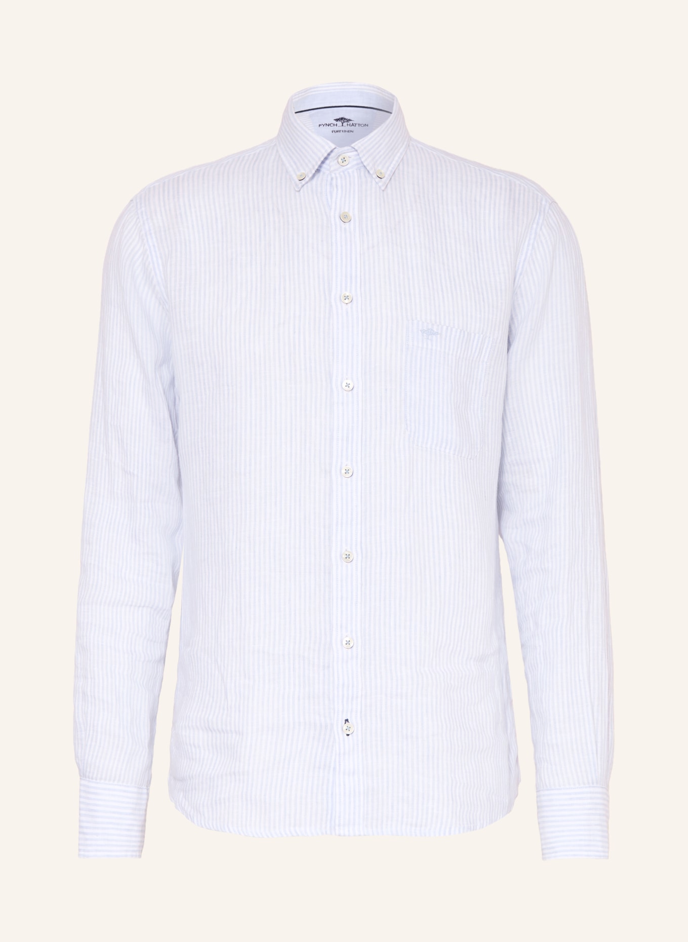 FYNCH-HATTON Regular fit shirt: LIGHT BLUE / WHITE