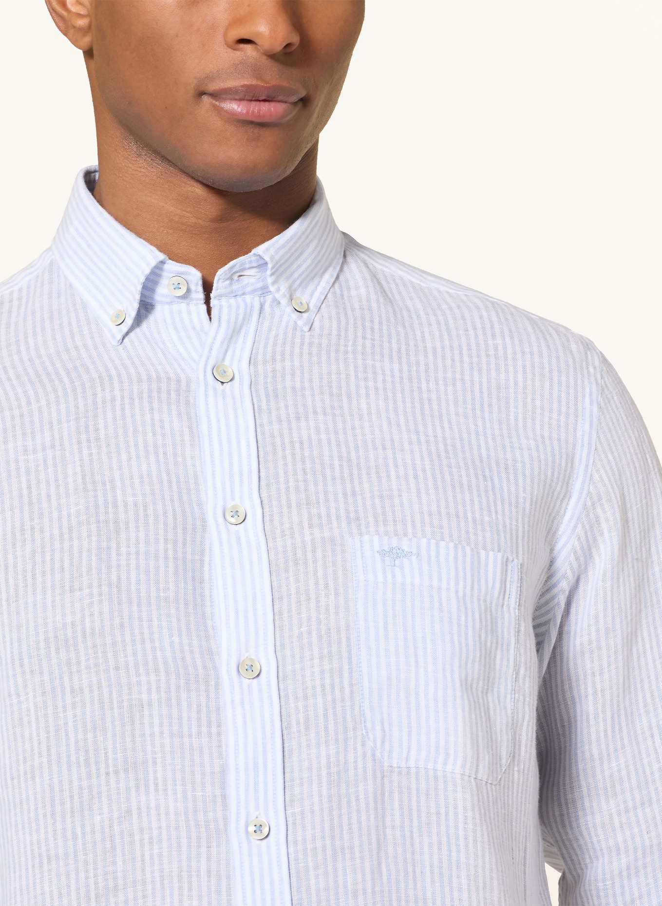 FYNCH-HATTON Regular fit shirt: LIGHT BLUE / WHITE