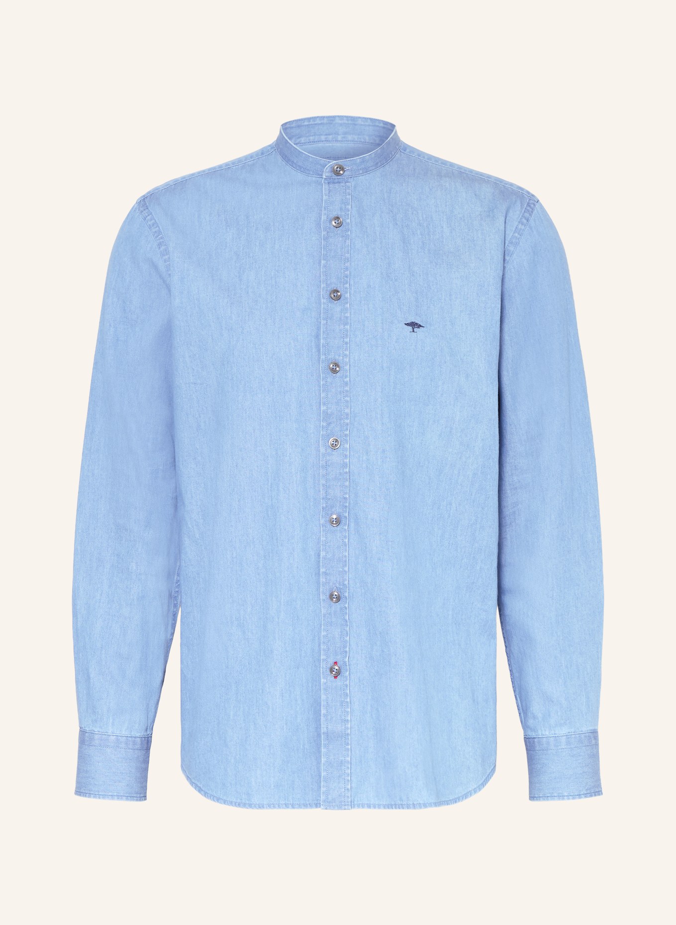 FYNCH-HATTON Koszula jeansowa o regularnym kroju z stójką: NIEBIESKI