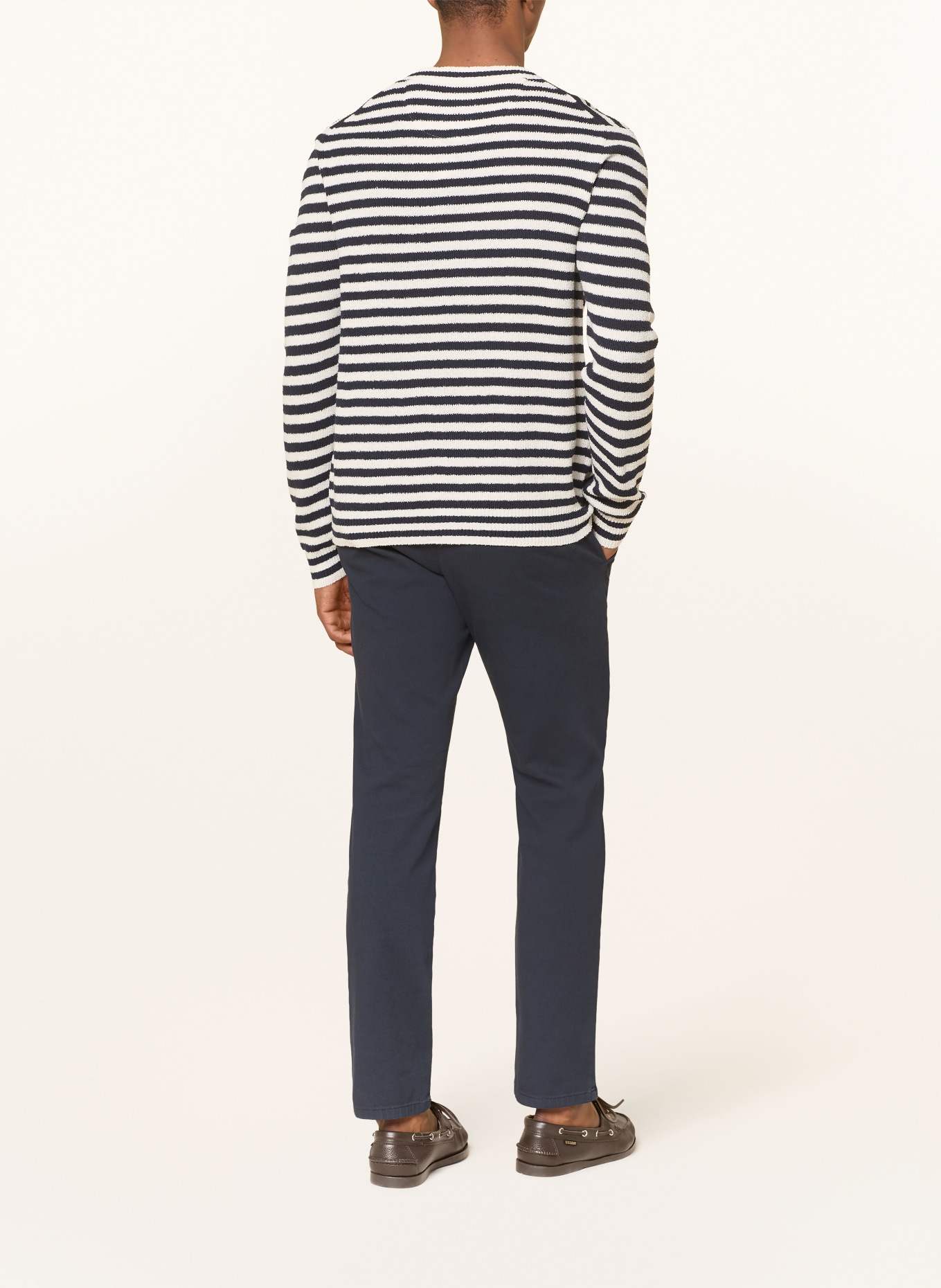 FYNCH-HATTON sweter: GRANATOWY / KREMOWY