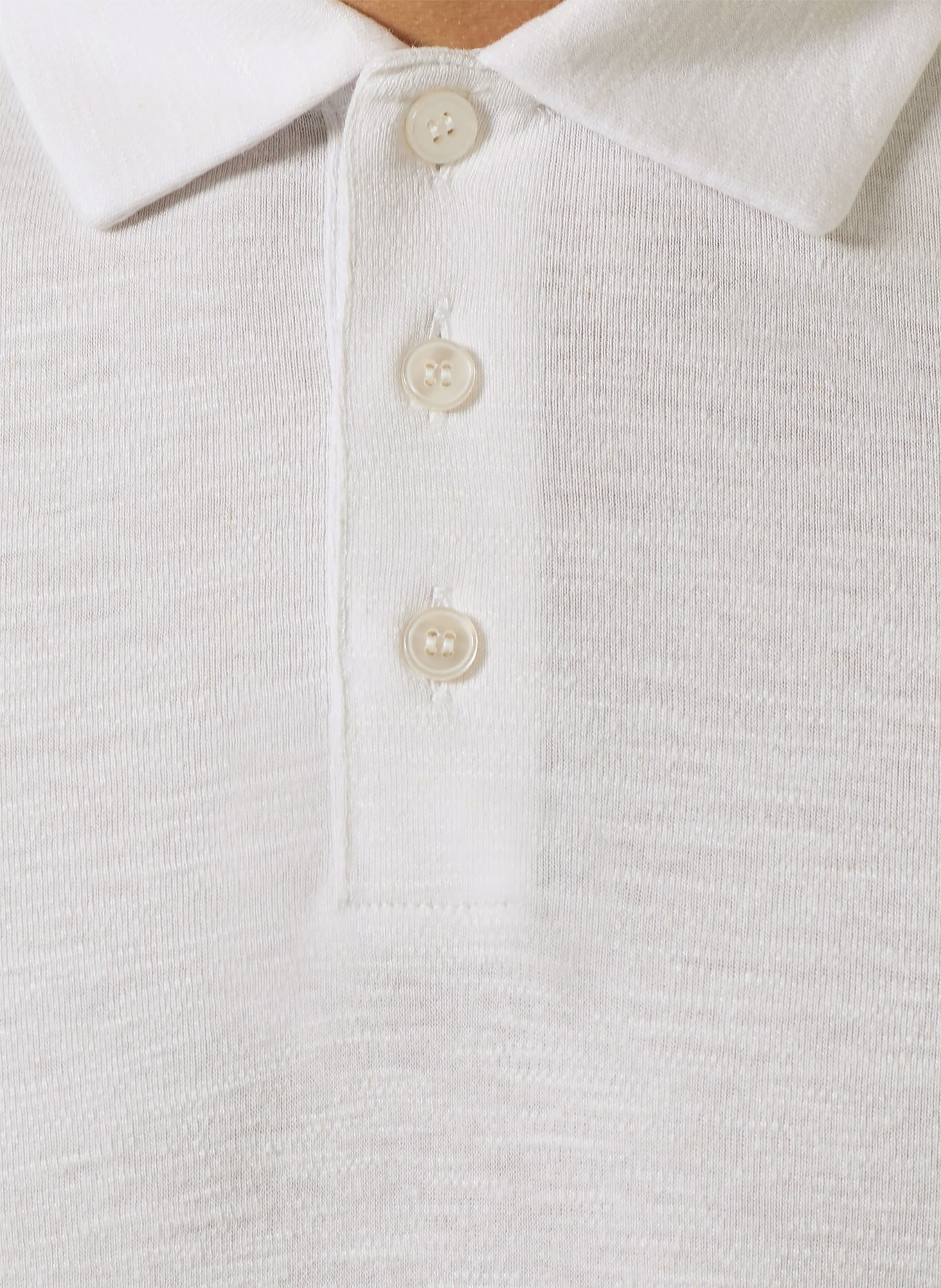 HUGO Jersey-Poloshirt DULINEN Slim Fit mit Leinen: CREME