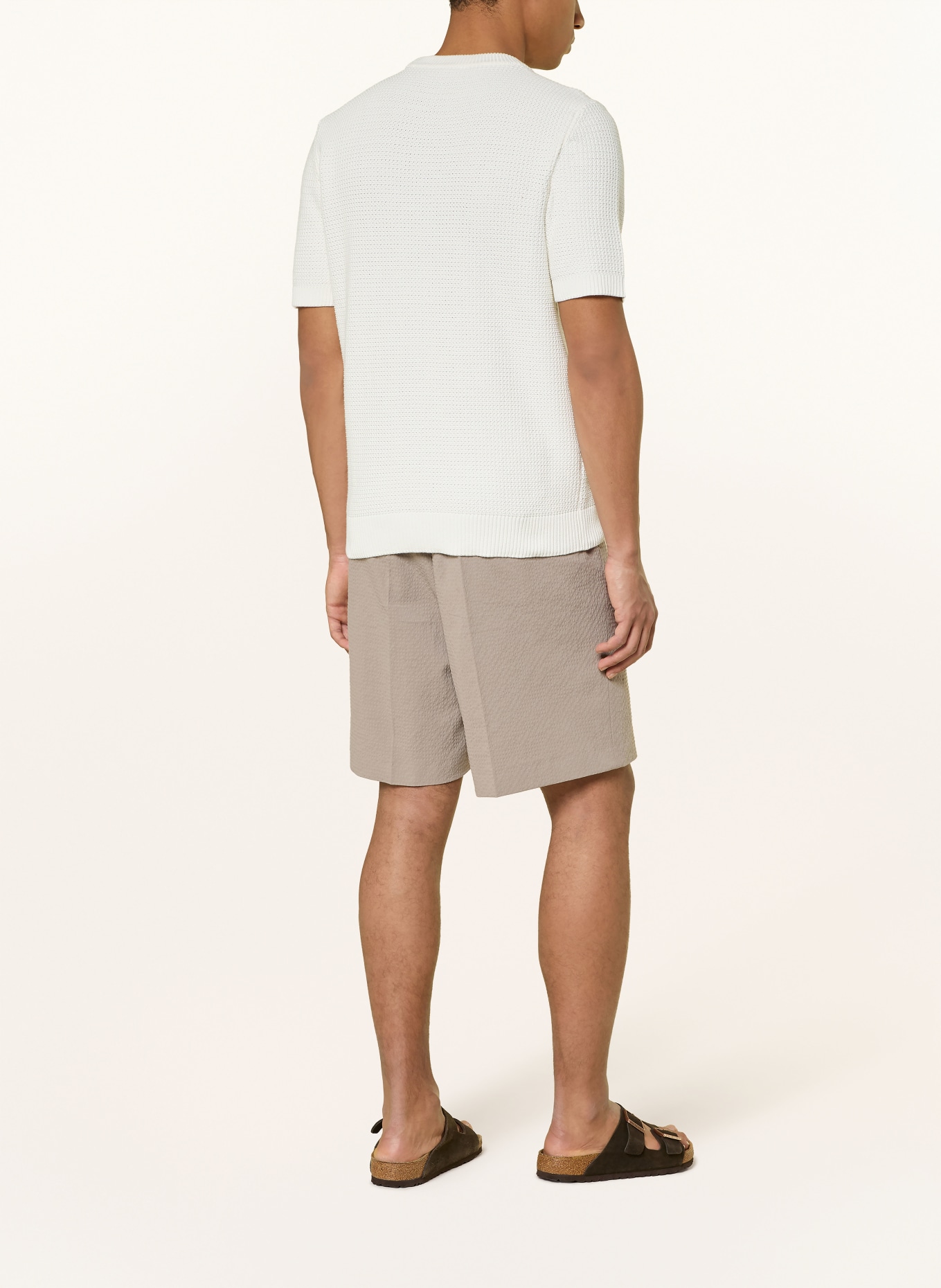 HUGO SAFFON knit shirt: CREAM