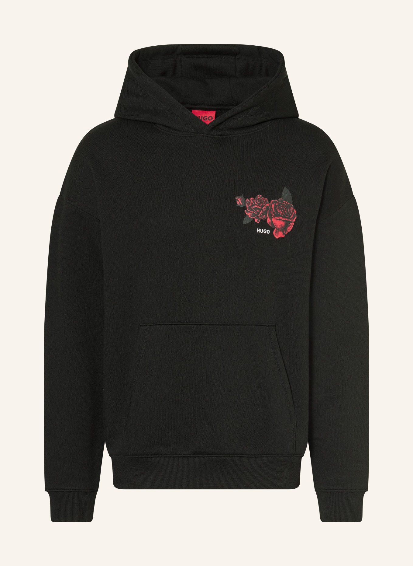 HUGO Oversized-Hoodie DAGETHOOD: SCHWARZ