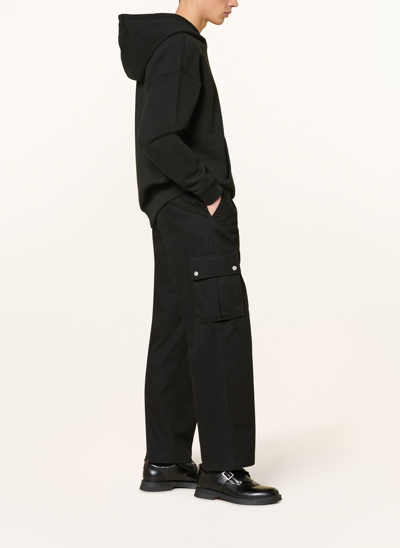 HUGO Oversized-Hoodie DAGETHOOD: SCHWARZ
