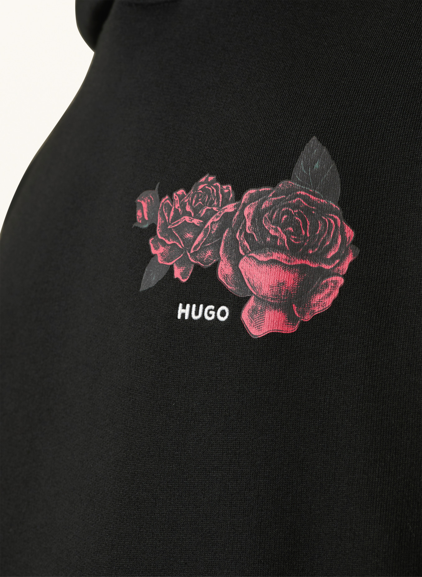 HUGO Oversized-Hoodie DAGETHOOD: SCHWARZ
