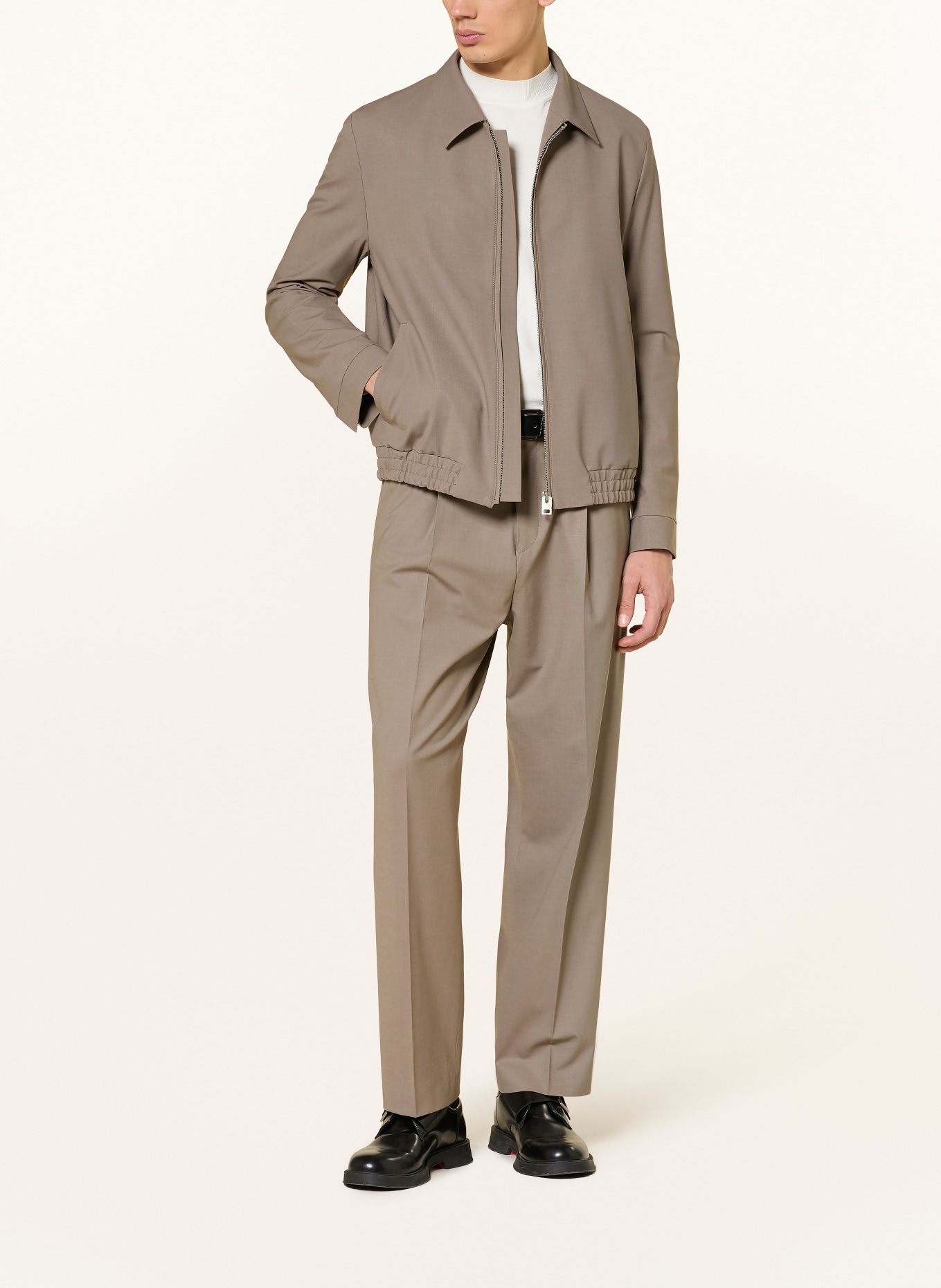 HUGO Blouson ELLYS Slim Fit: TAUPE